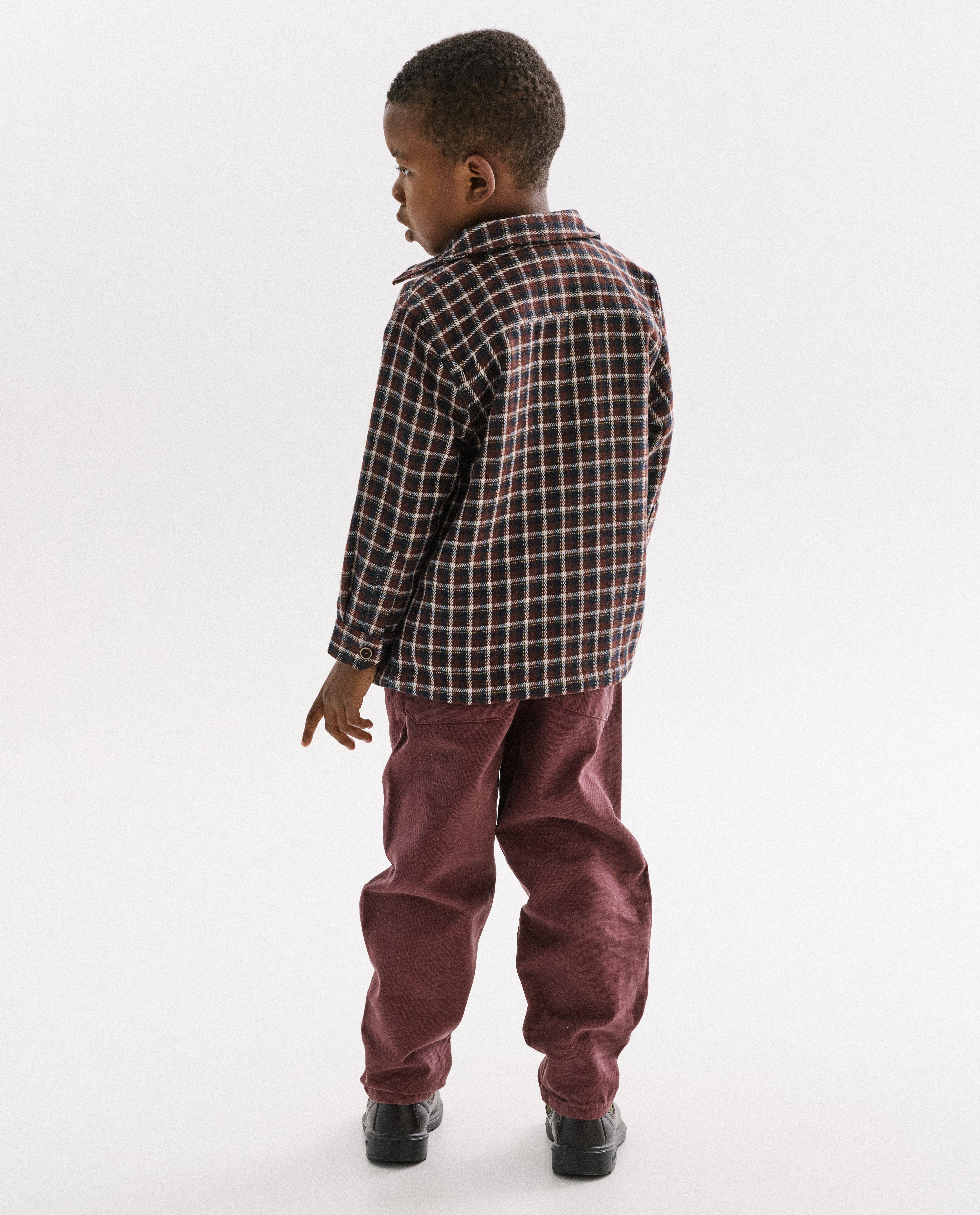 Hemd met ruiten, loose fit - Product Detail - donkerrood - afbeelding nummer 4