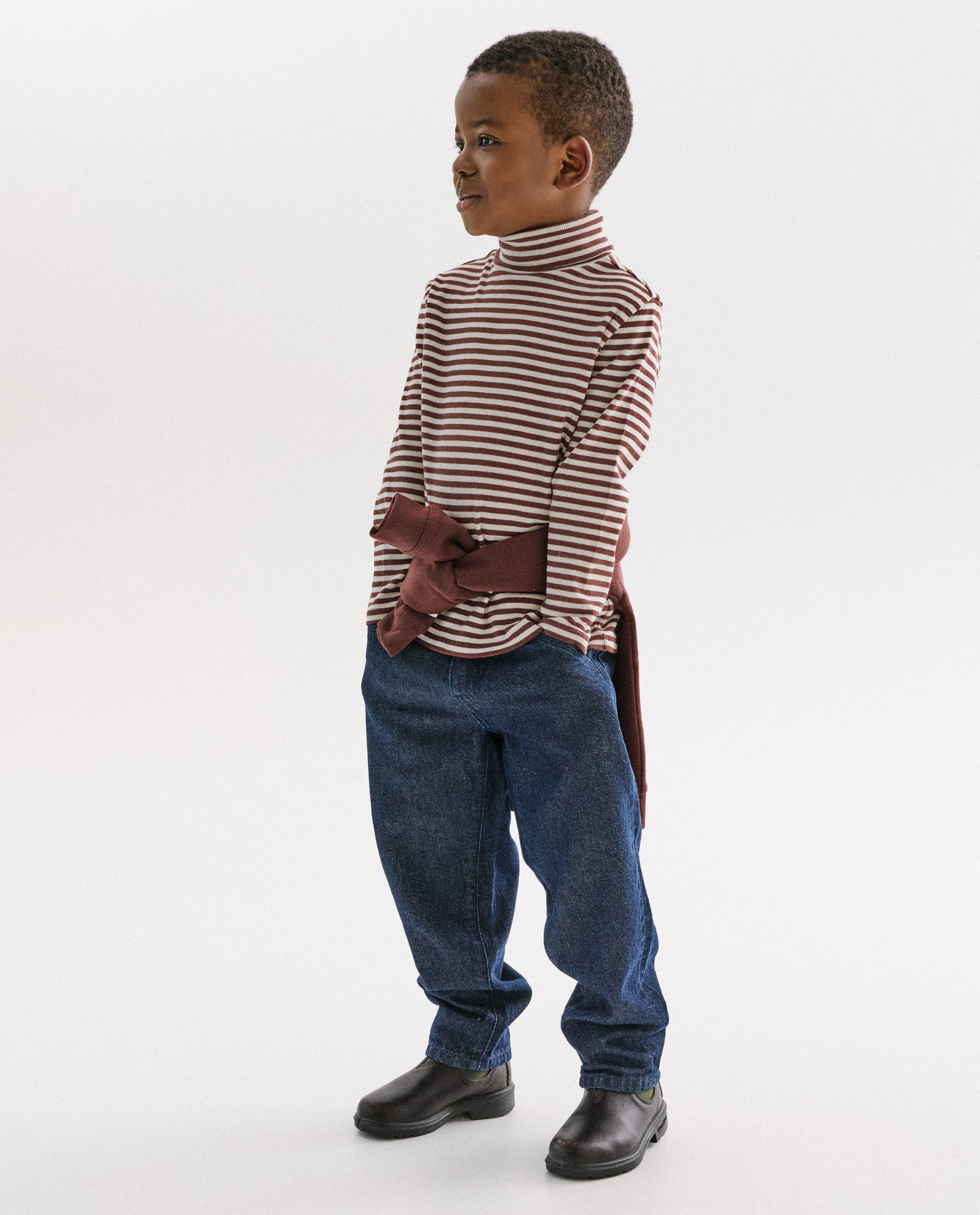 Jean bleu foncé, baggy fit