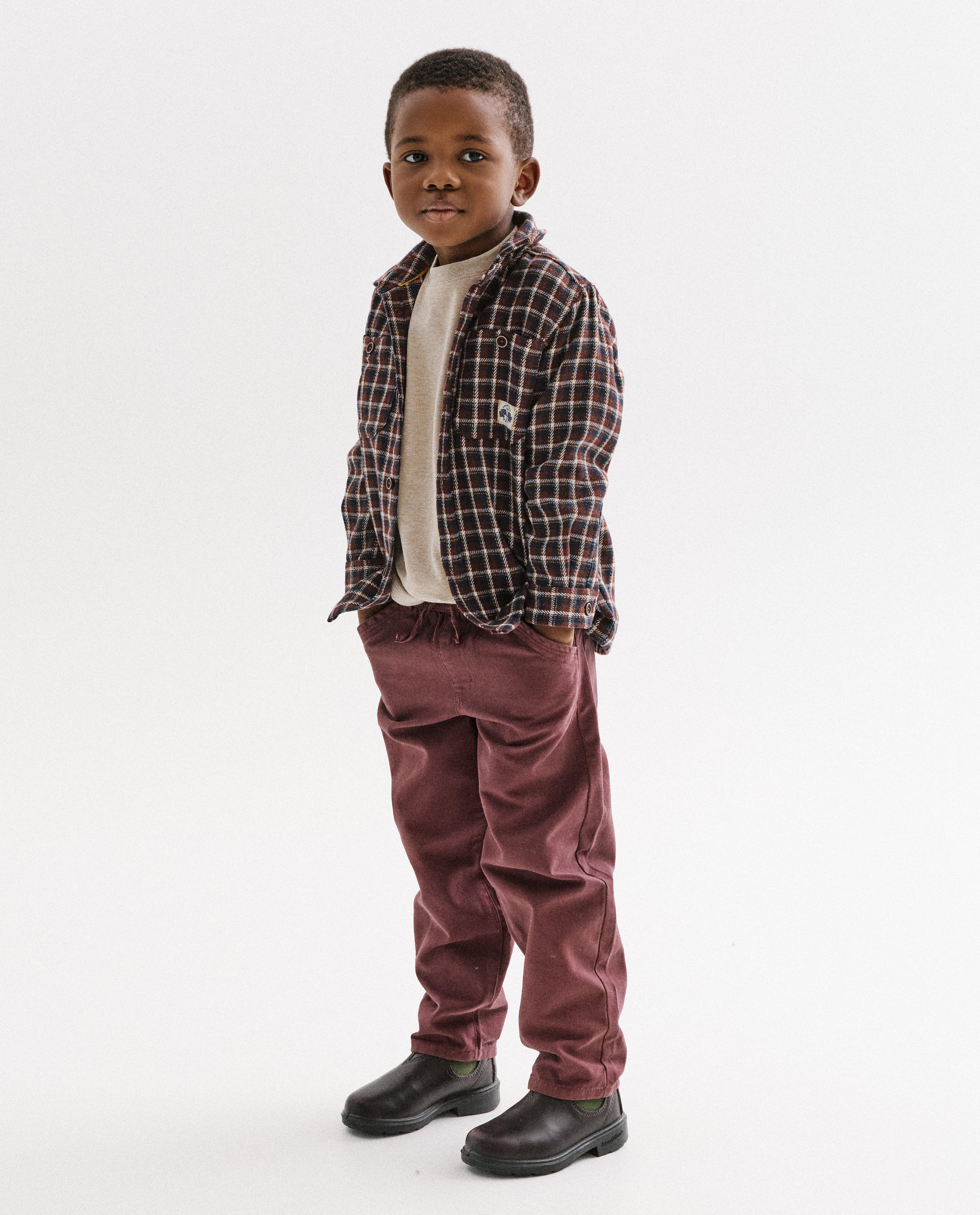 Bordeaux broek, baggy fit