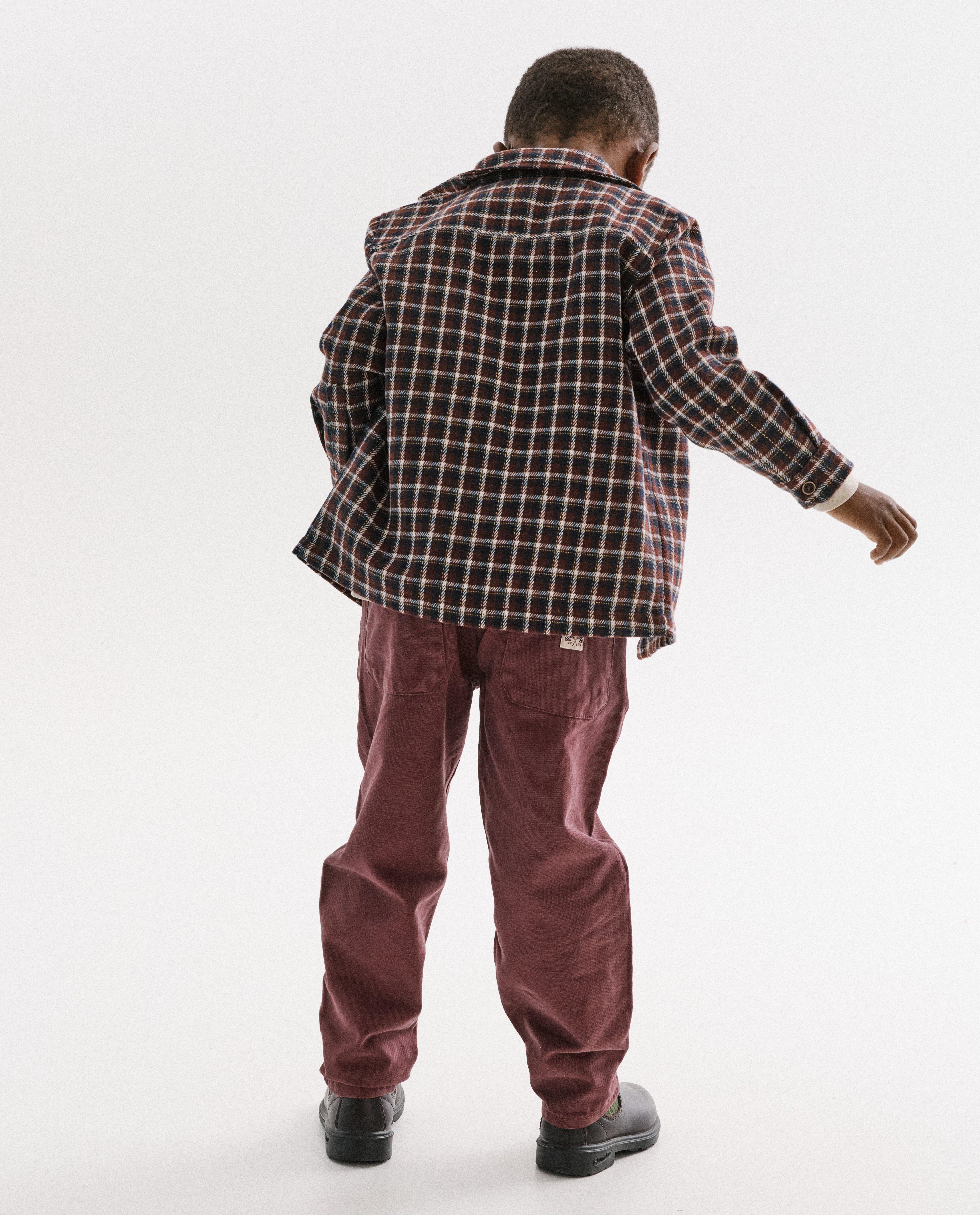 Bordeaux broek, baggy fit - Product Detail - donkerrood - afbeelding nummer 2