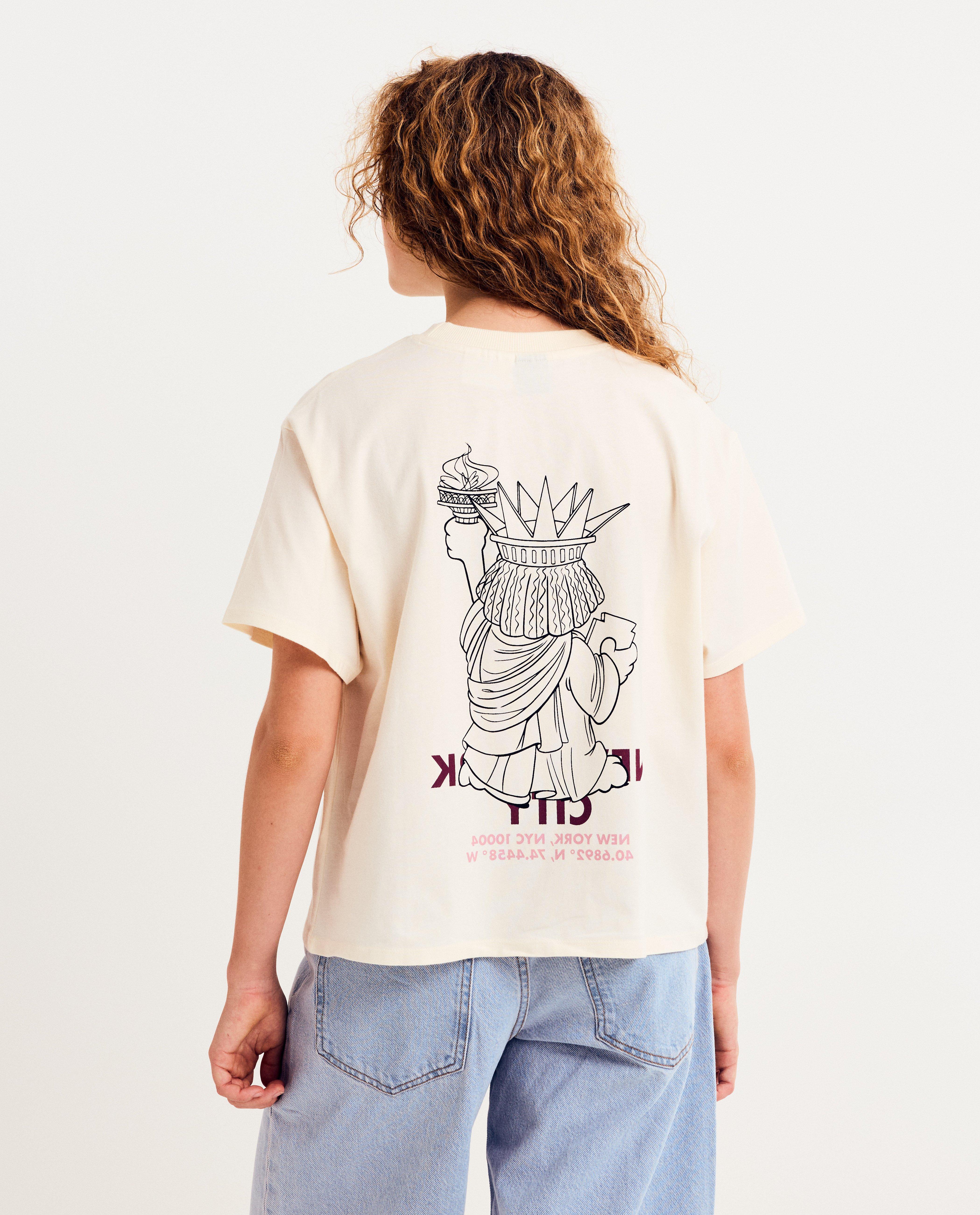 T-shirt met print Garfield, oversized fit - null - Groggy