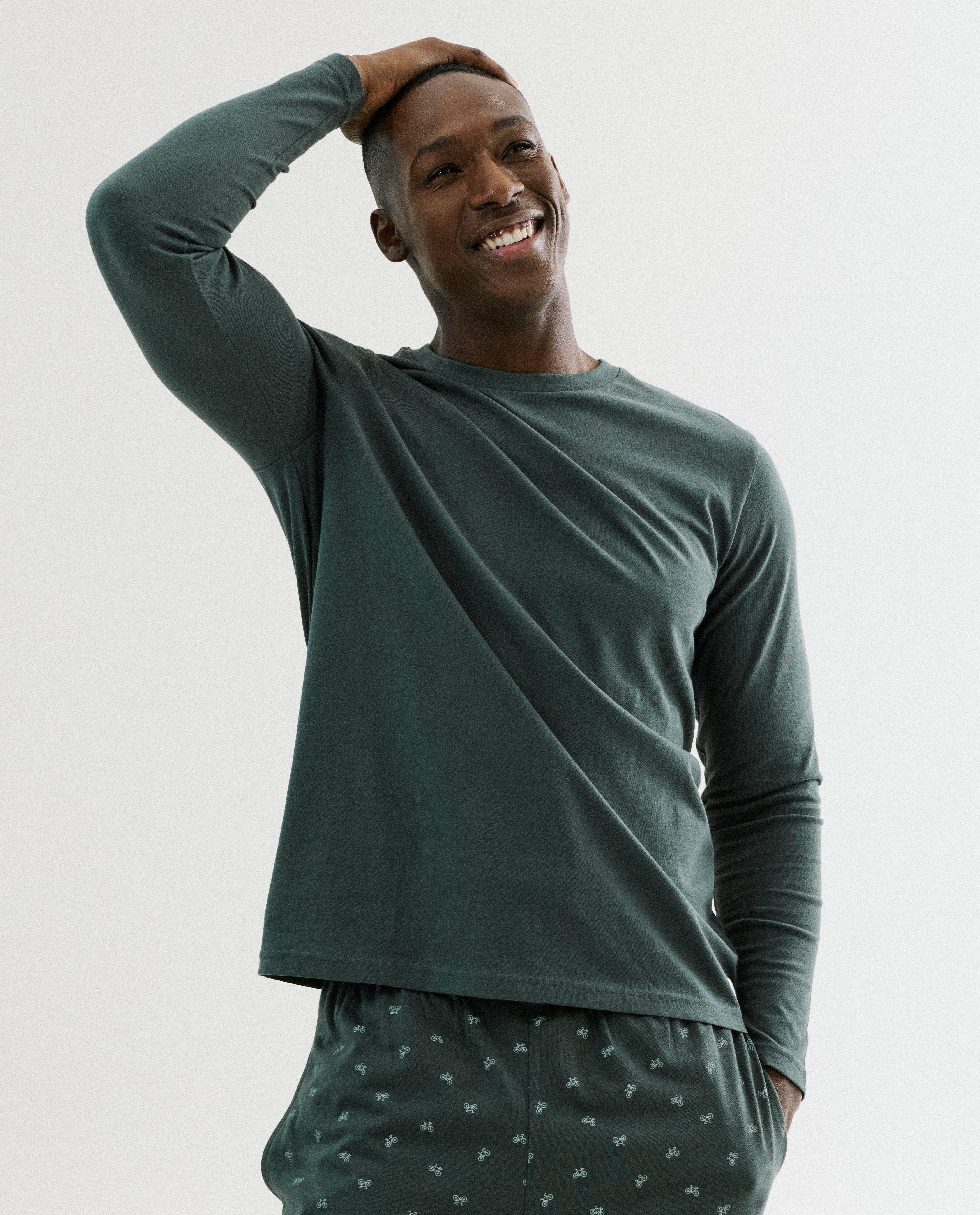 Donkerblauwe pyjamatop