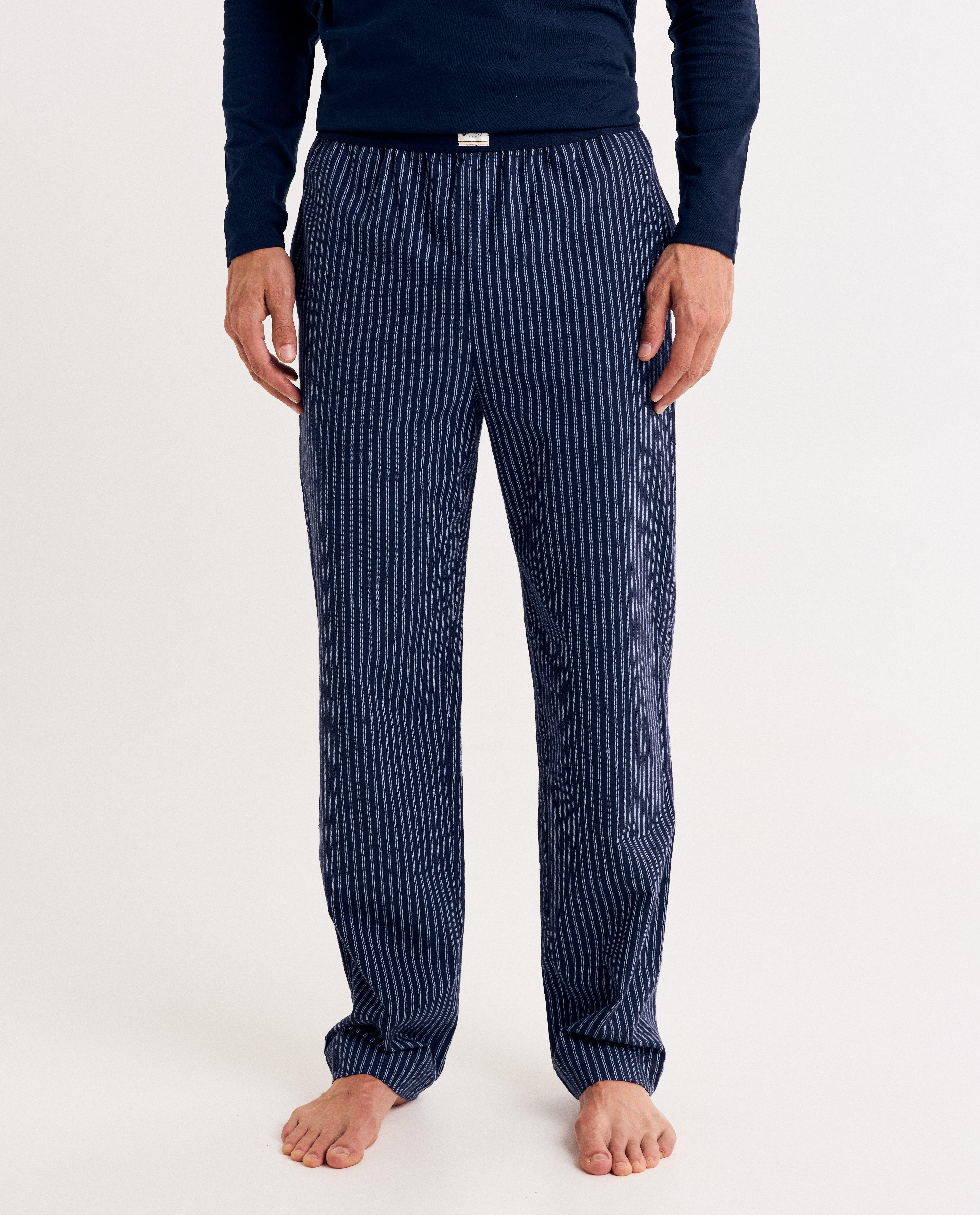 Pantalon de pyjama &agrave; rayures - D&eacute;tails du produit - bleu fonc&eacute; - image num&eacute;ro 3