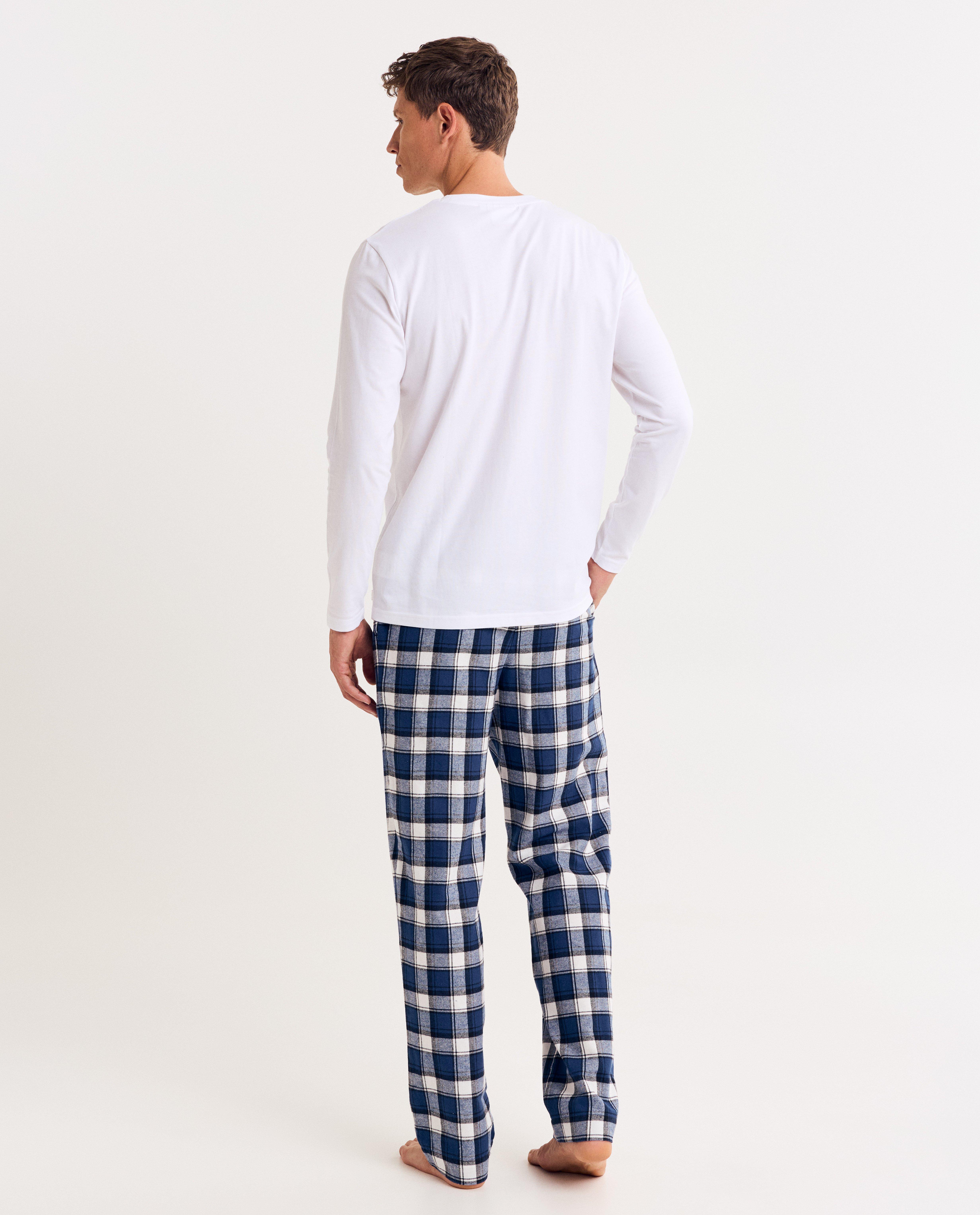 Pantalon de pyjama en flanelle &agrave; carreaux - D&eacute;tails du produit - bleu - image num&eacute;ro 2