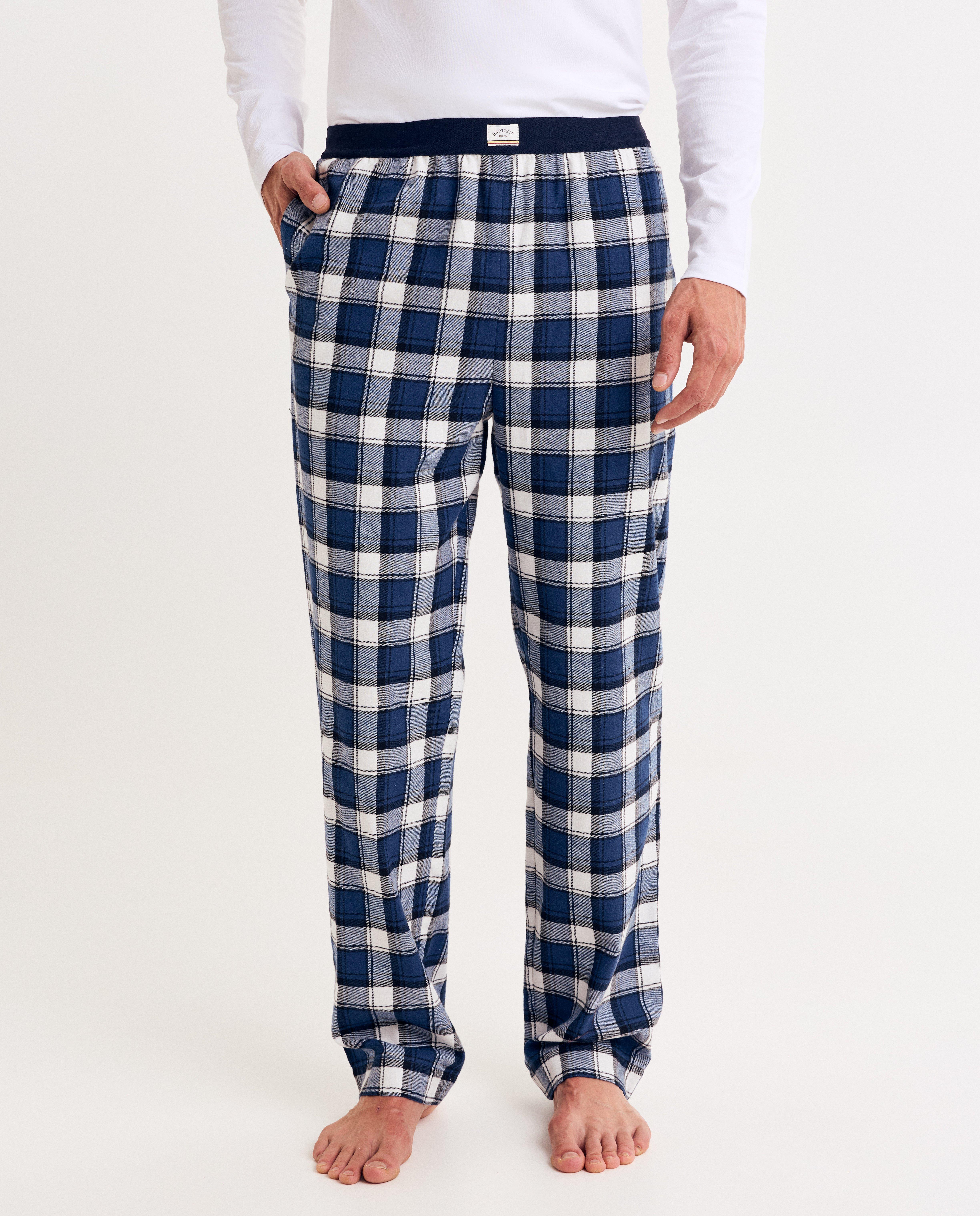 Flanellen pyjamabroek met ruiten - Product Detail - blauw - afbeelding nummer 3