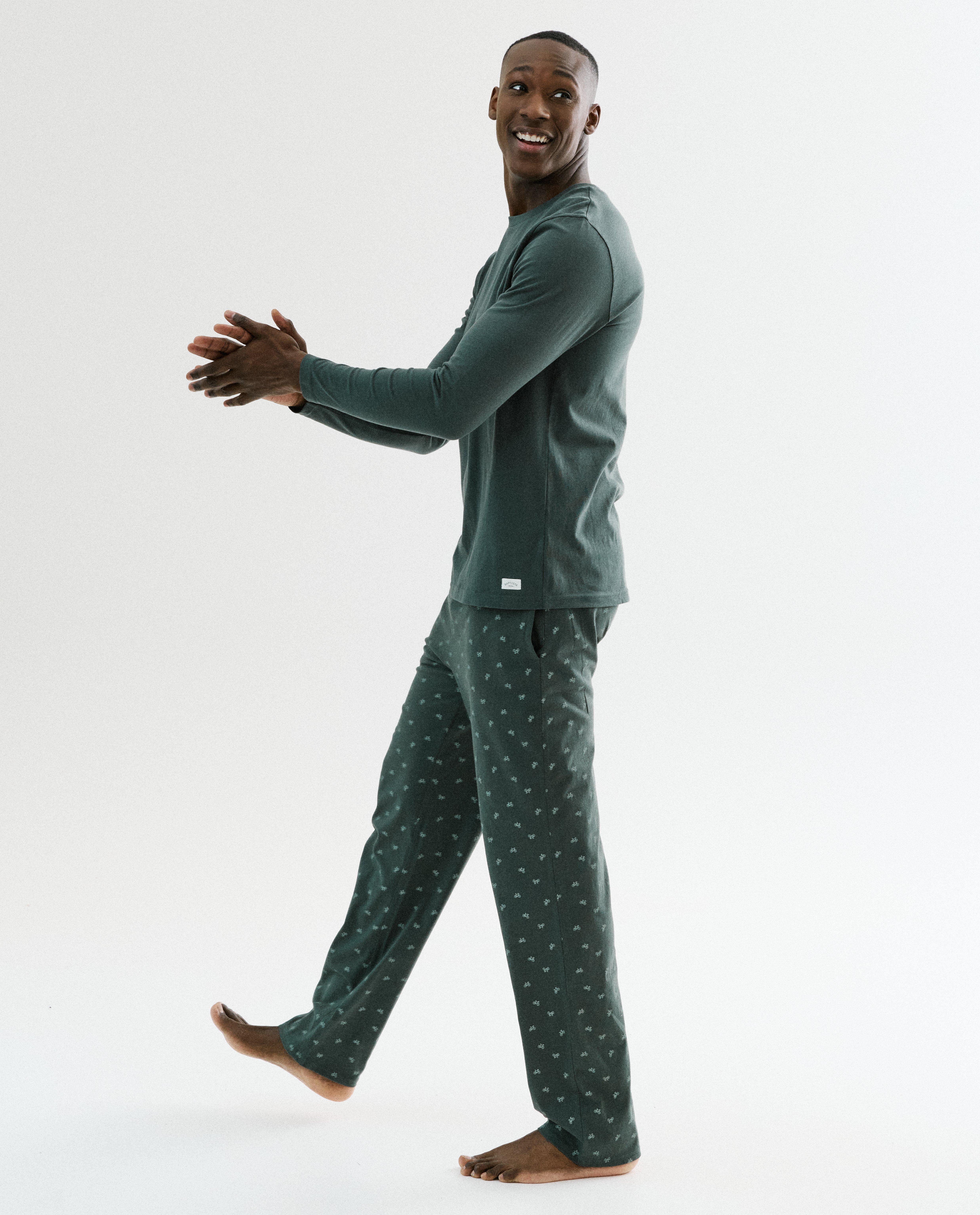 Pyjamabroek met print koersfietsen