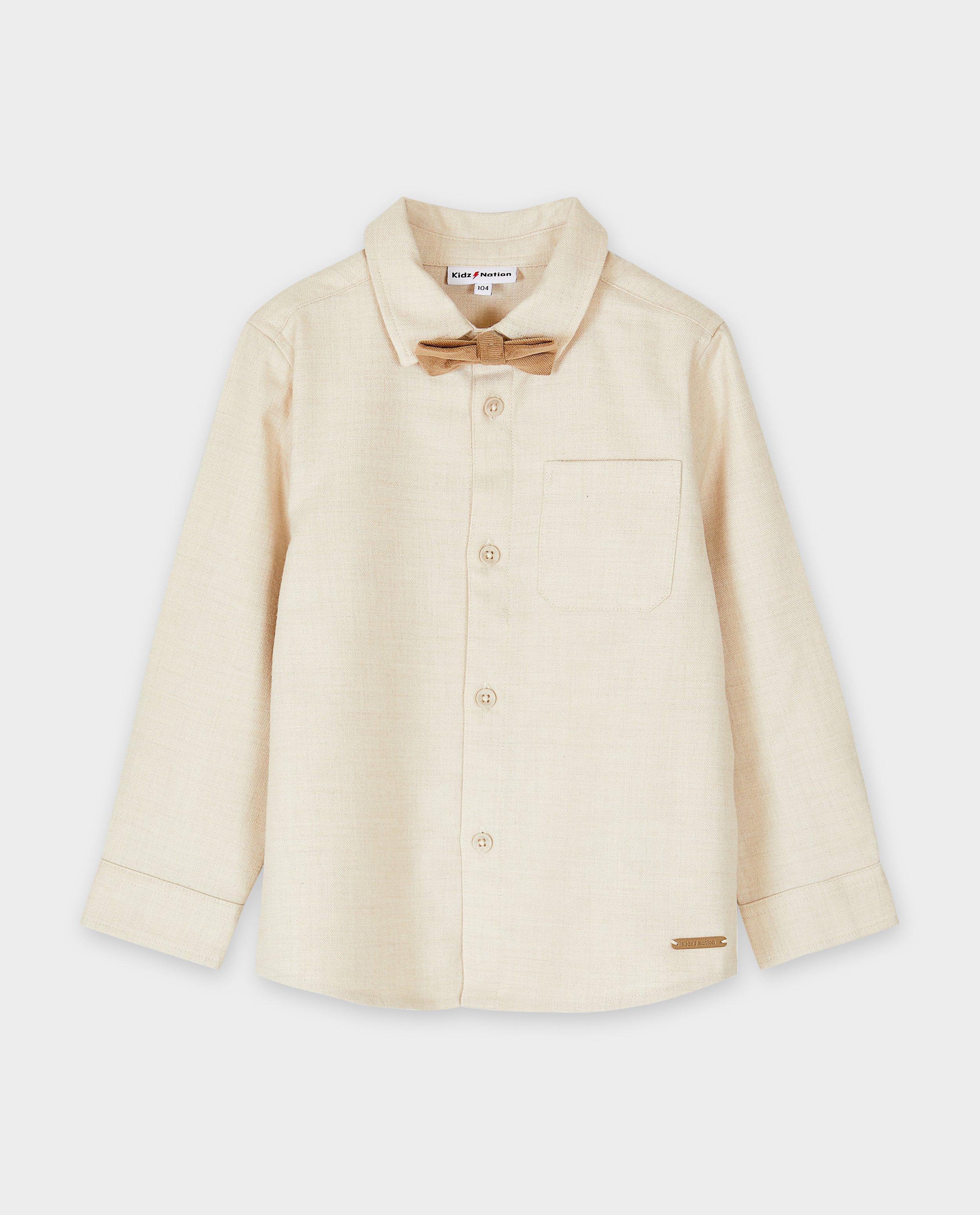 Hemd met afneembare strik, regular fit - Product Detail - beige - afbeelding nummer 4