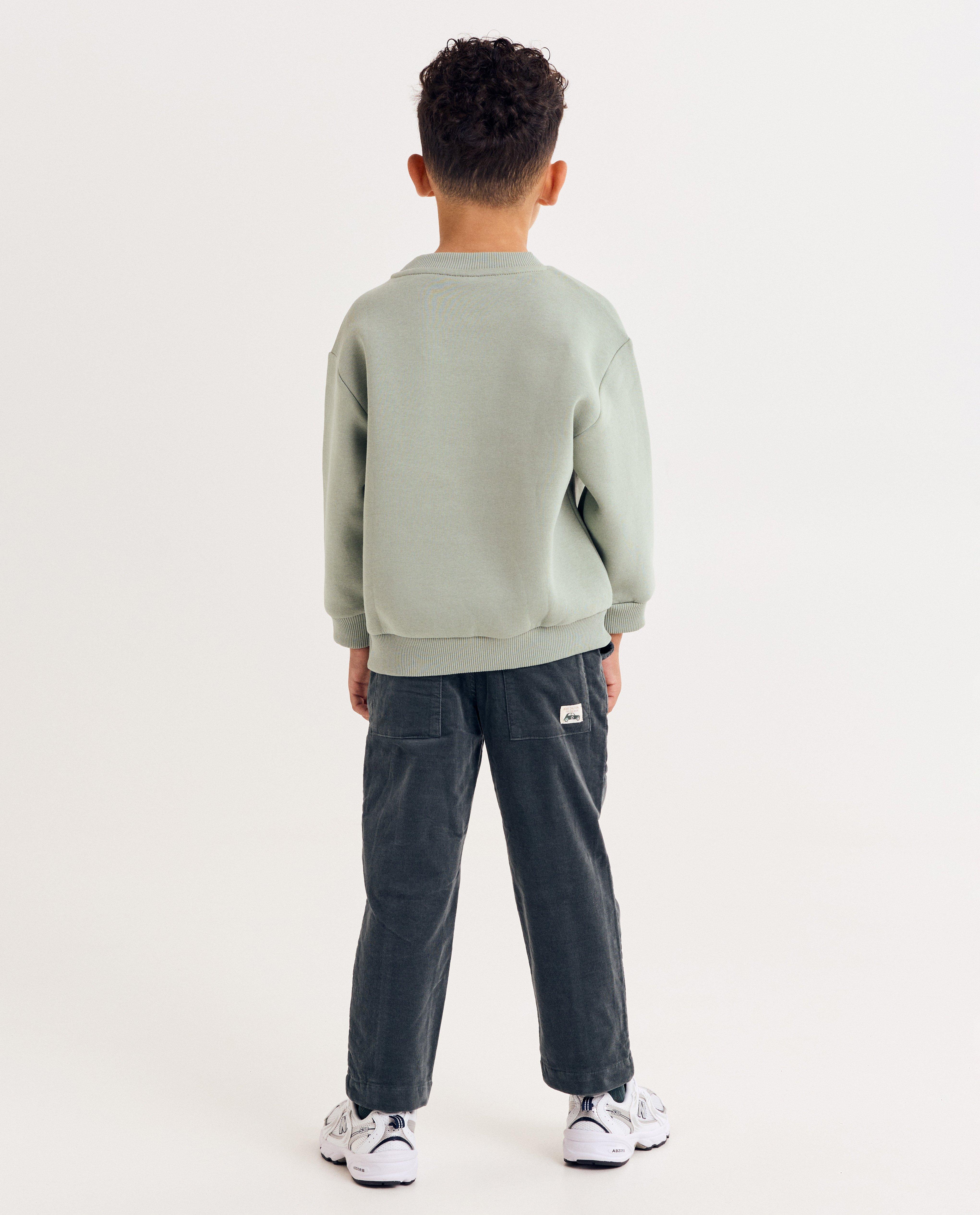 Sweater met kleine geborduurde auto, loose fit - Product Detail - khaki - afbeelding nummer 3