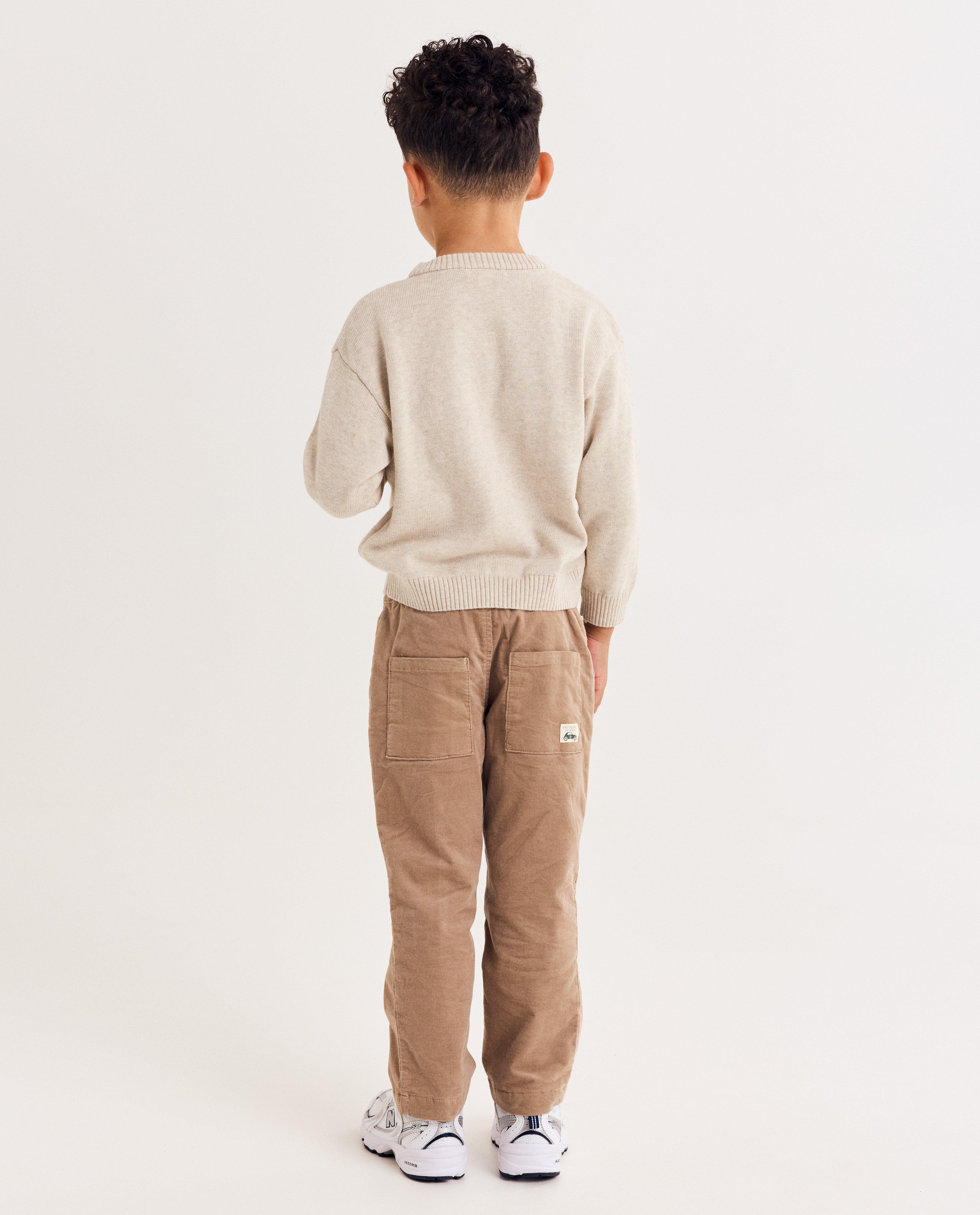 Trui met print auto, loose fit - Product Detail - beige - afbeelding nummer 4