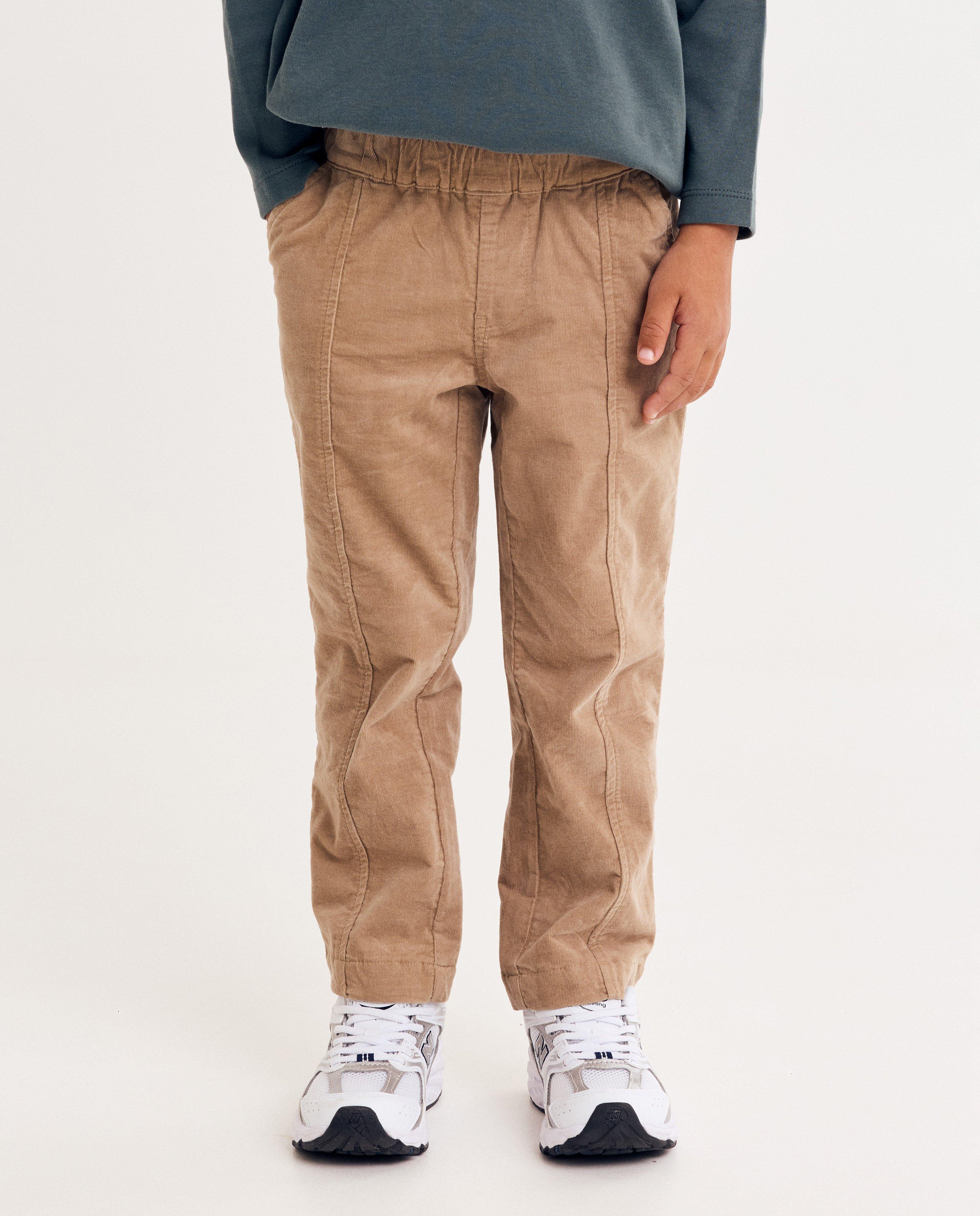 Broek met fijn ribpatroon, relaxed fit - Product Detail - lichtbruin - afbeelding nummer 3