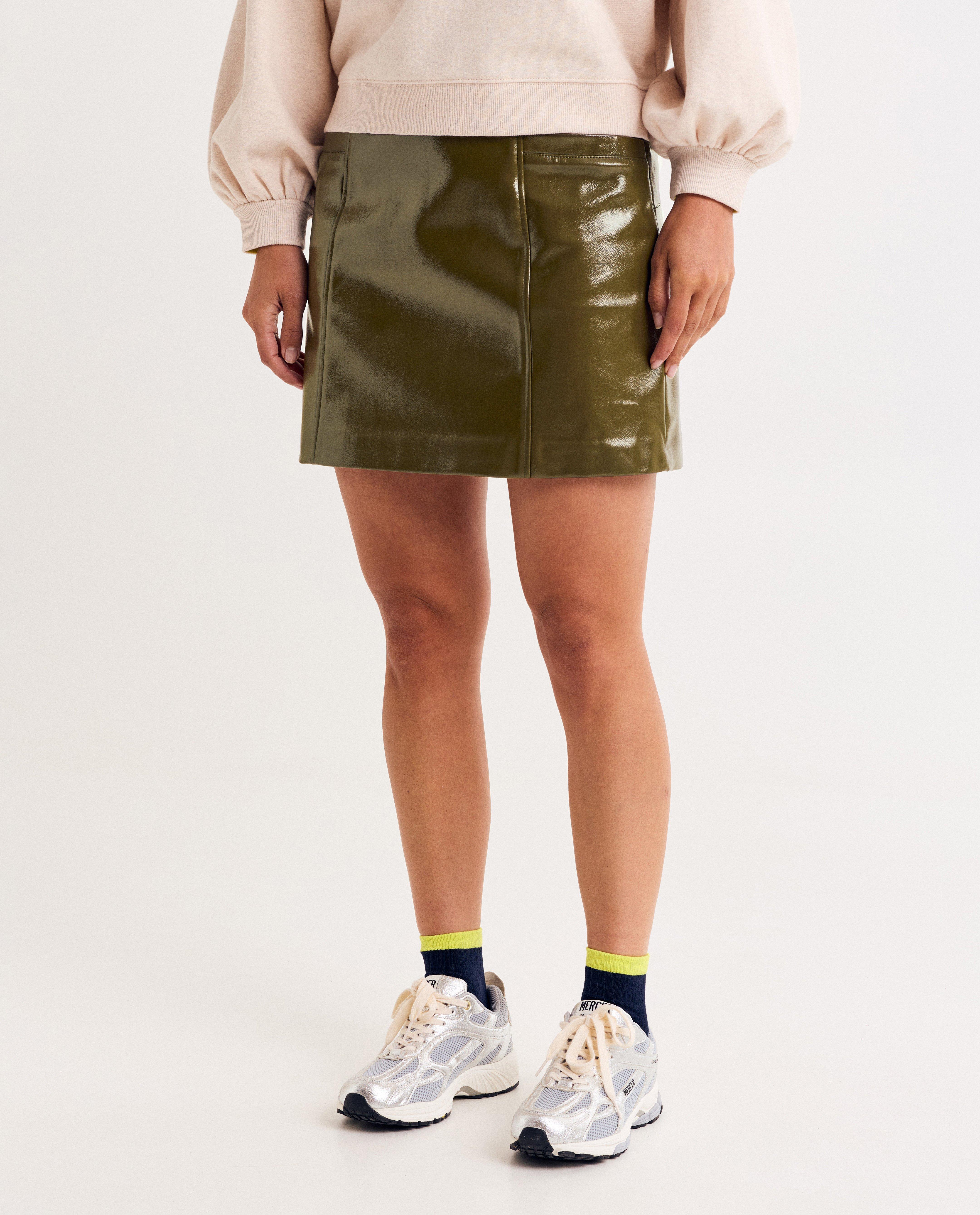 Jupes - Jupe en faux cuir