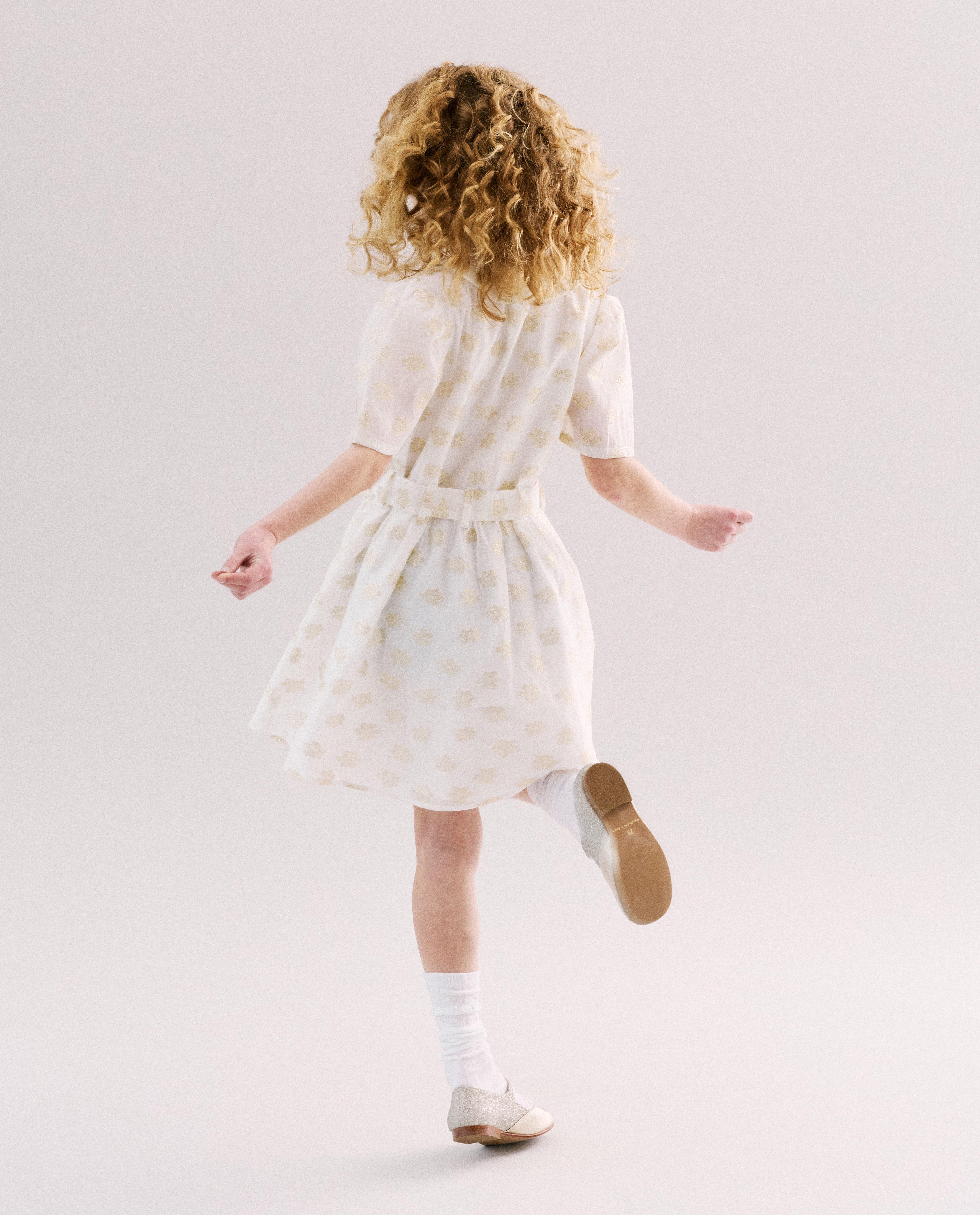 Robe en tulle avec motif floral, Special occasions, 116-140 - D&eacute;tails du produit - blanc - image num&eacute;ro 3