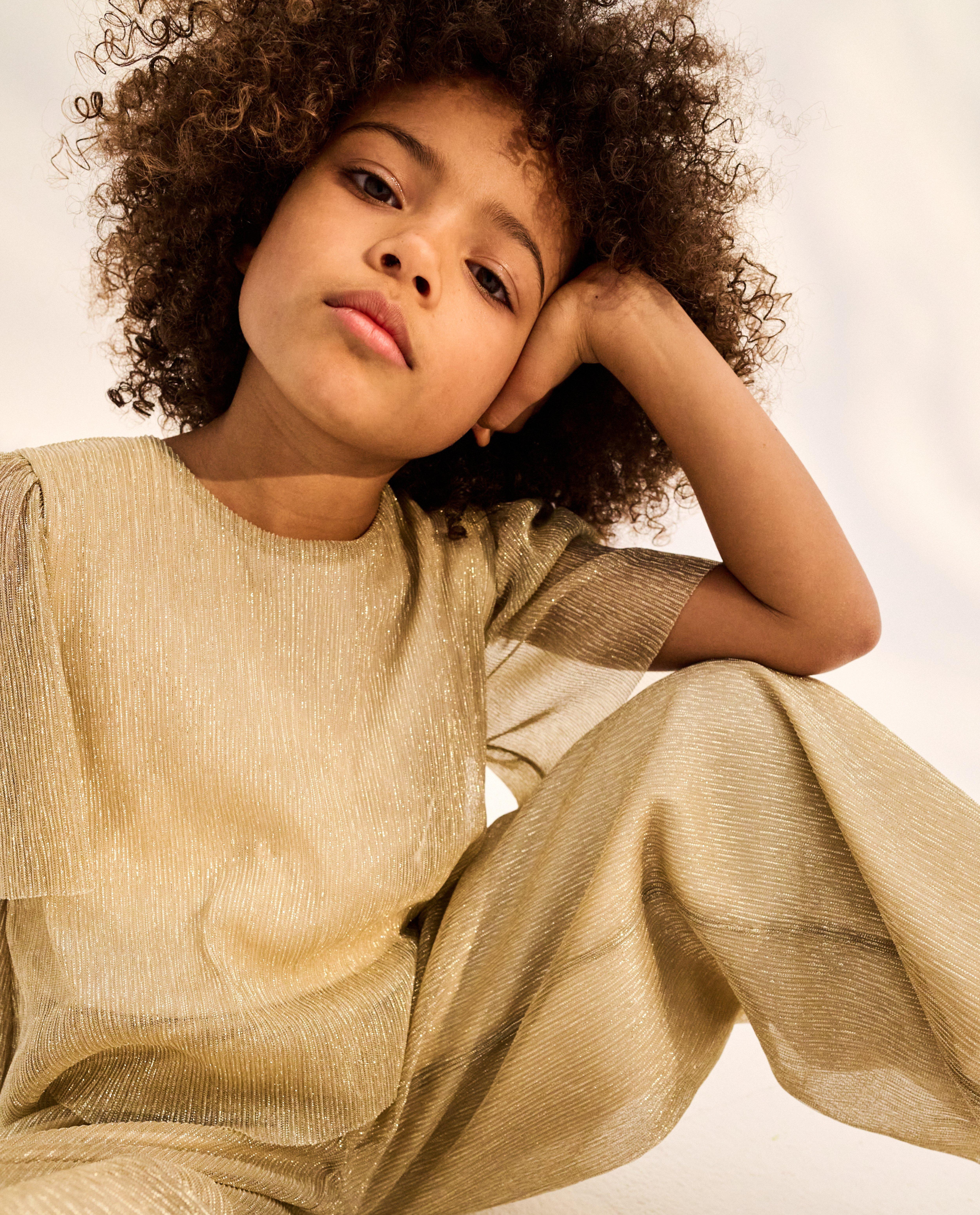 Combinaison pliss&eacute;e et satin&eacute;e &agrave; paillettes, Special occasions, 116-152 - Milla Star