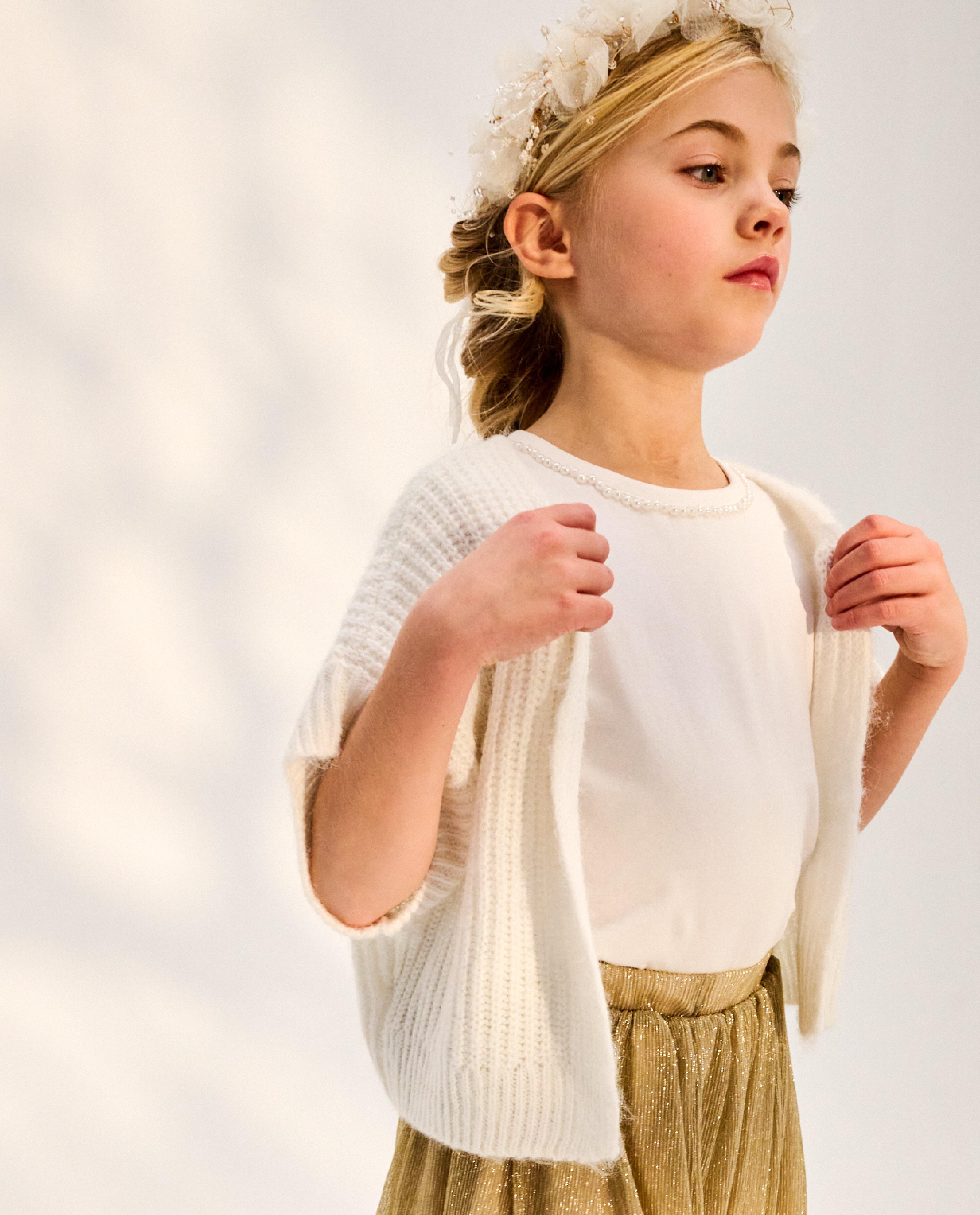 Cardigan blanc en tricot, Special occasions, 116-152 - Milla Star