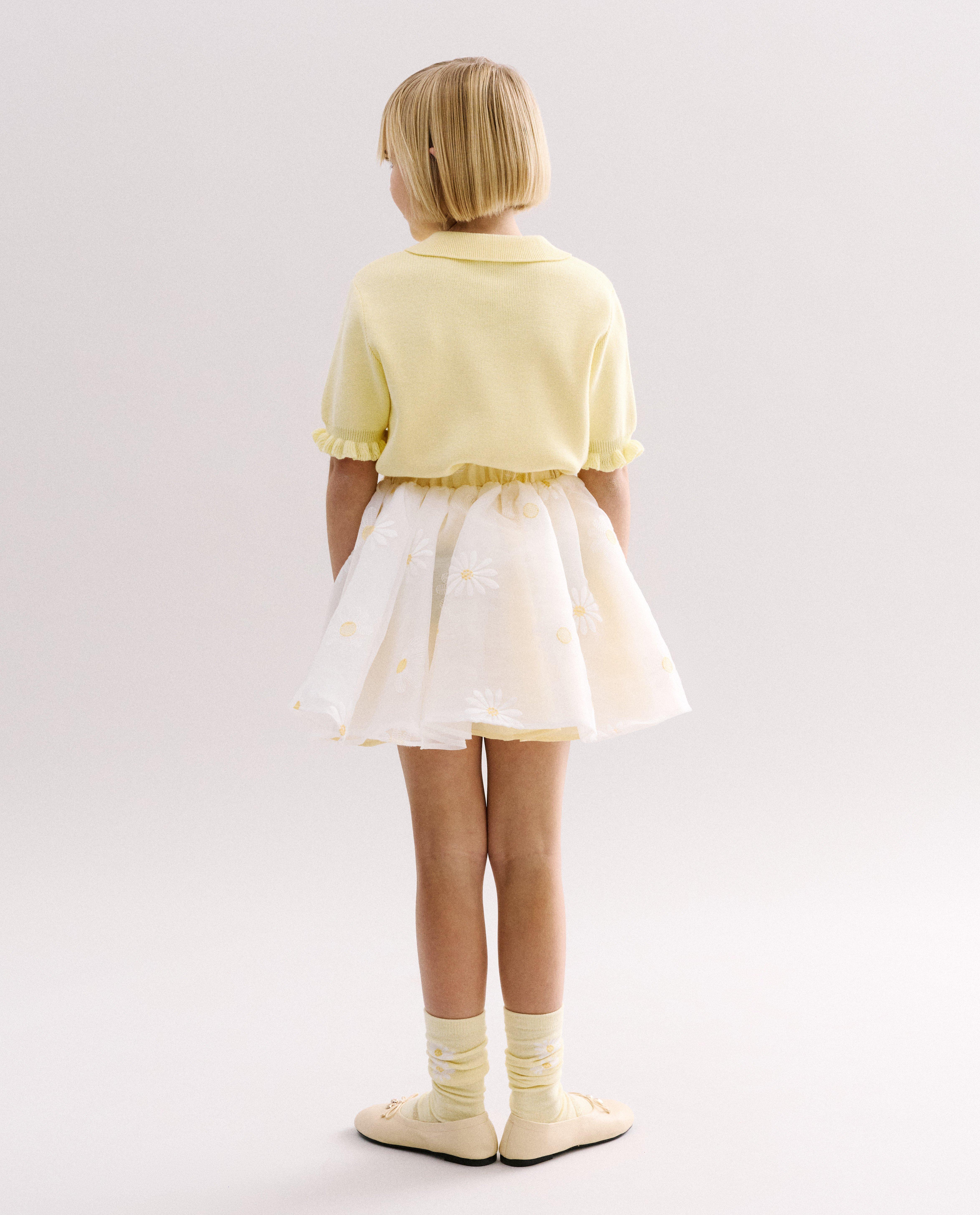 Mesh rok met geborduurde bloemen, Special occasions, 116-152 - Product Detail - wit - afbeelding nummer 2