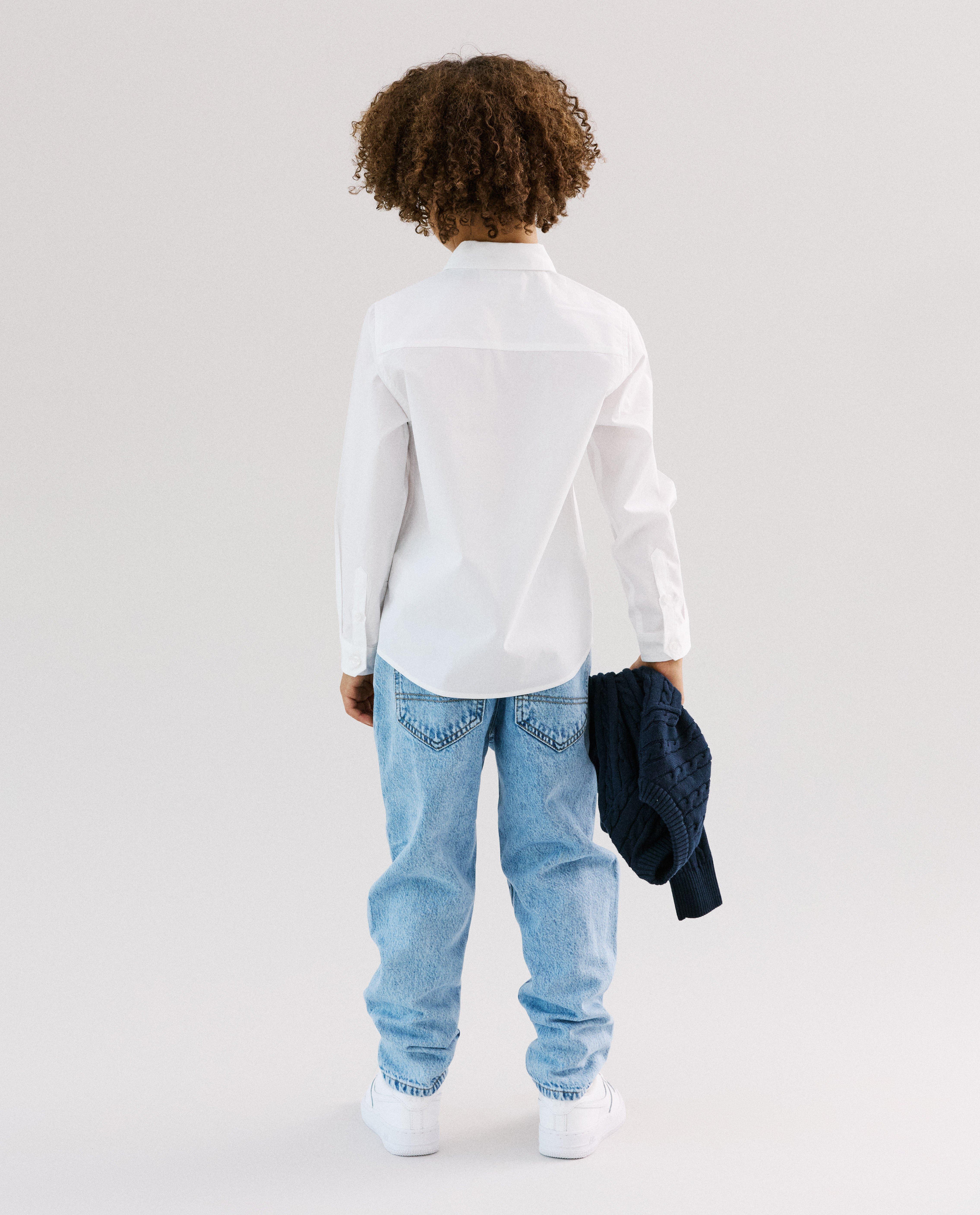 Chemise blanche, regular fit, Special occasions, 116-164 - D&eacute;tails du produit - blanc - image num&eacute;ro 3