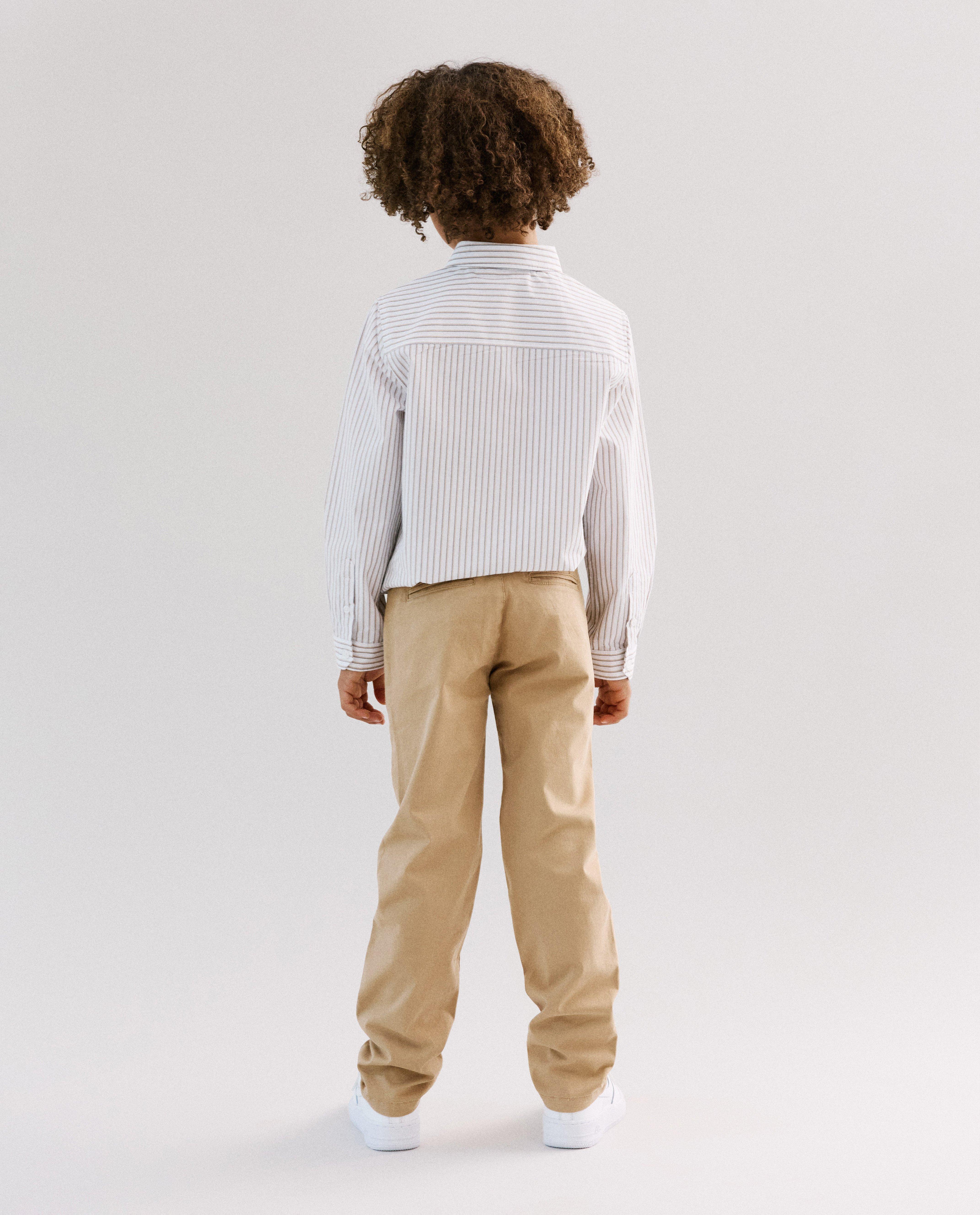 Pantalon brun clair, straight fit, Special occasions, 116-164 - D&eacute;tails du produit - brun clair - image num&eacute;ro 2