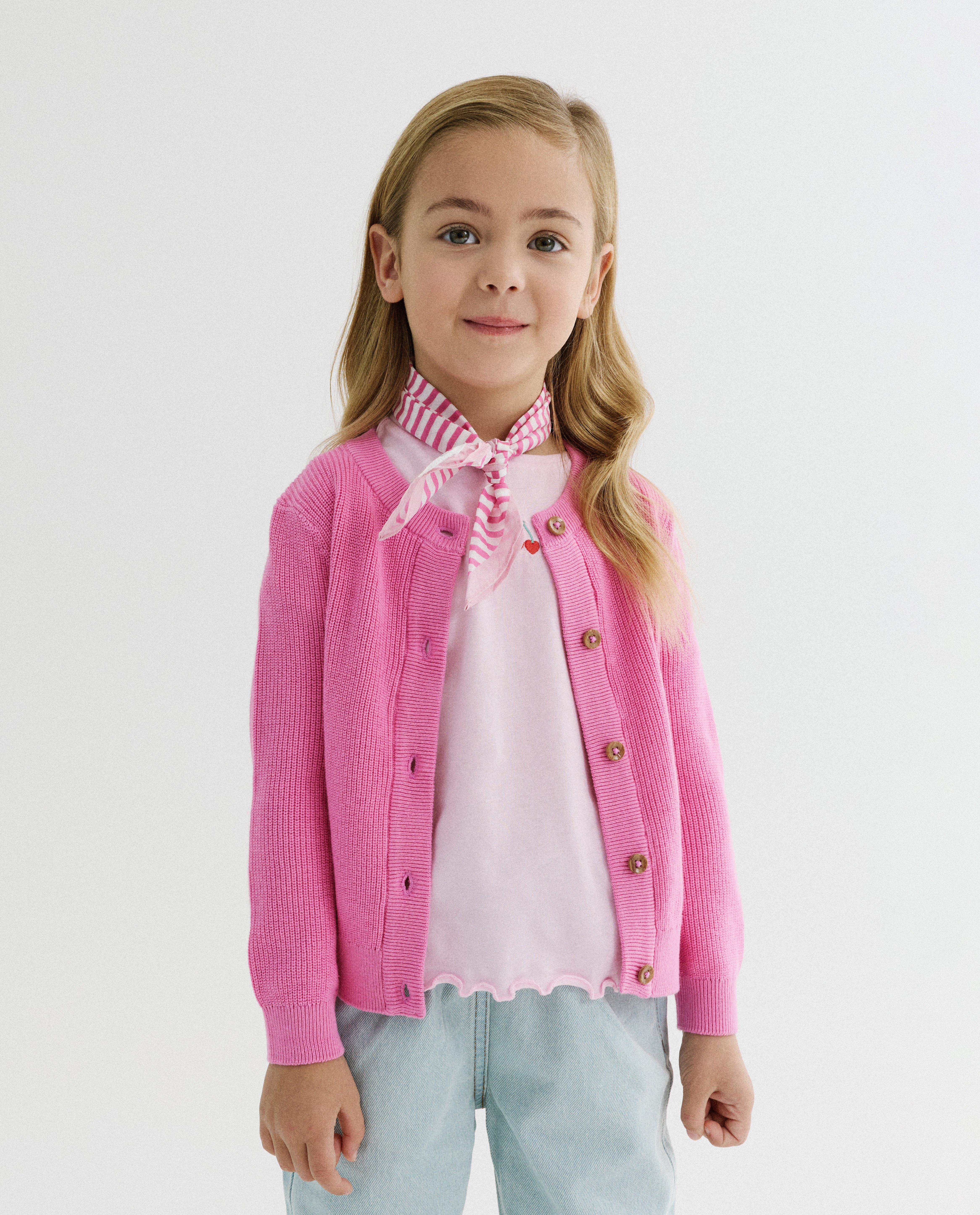 Cardigan rose - D&eacute;tails du produit - rose - image num&eacute;ro 1