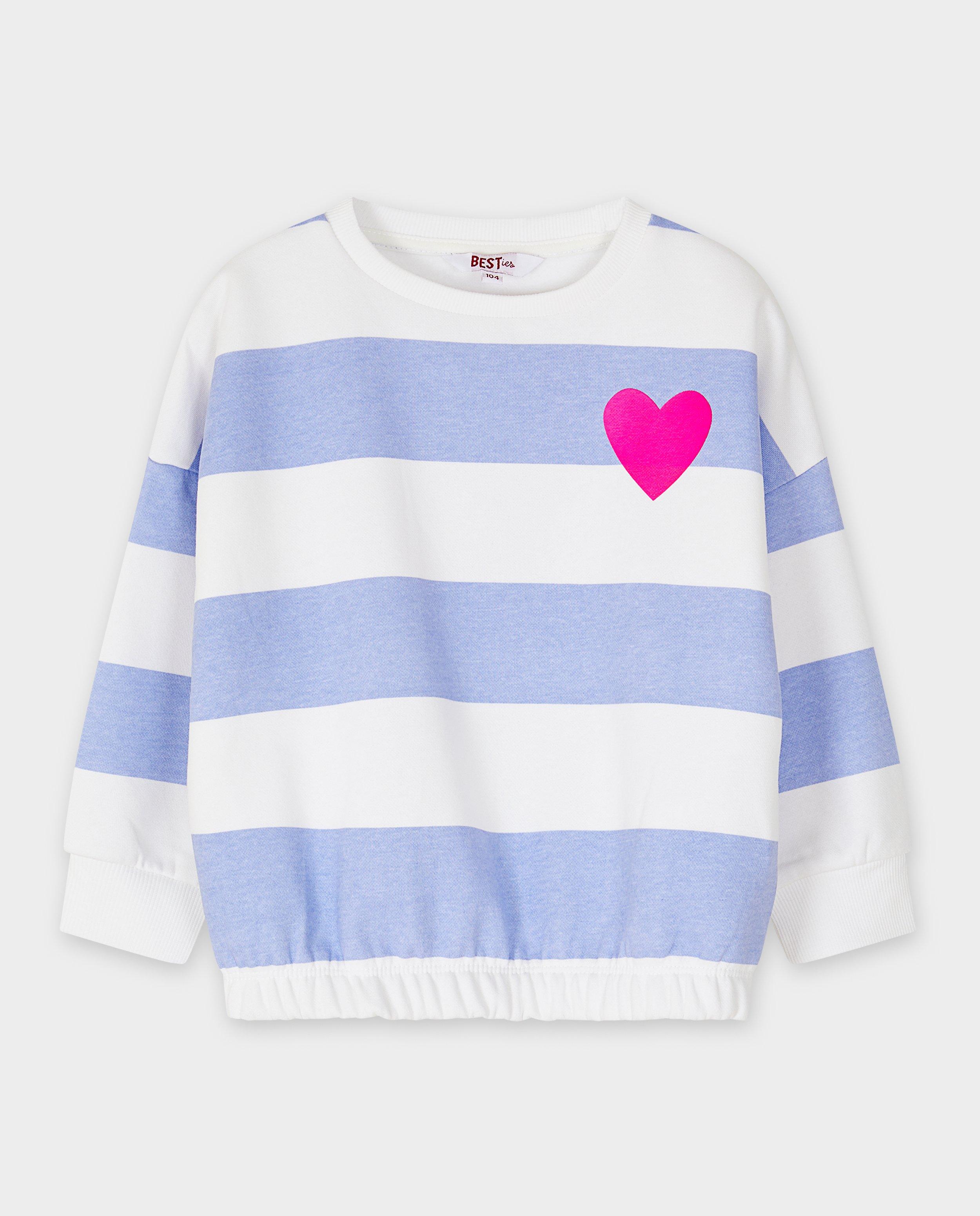 Sweater met print hartje, loose fit - Product Detail - paars - afbeelding nummer 4