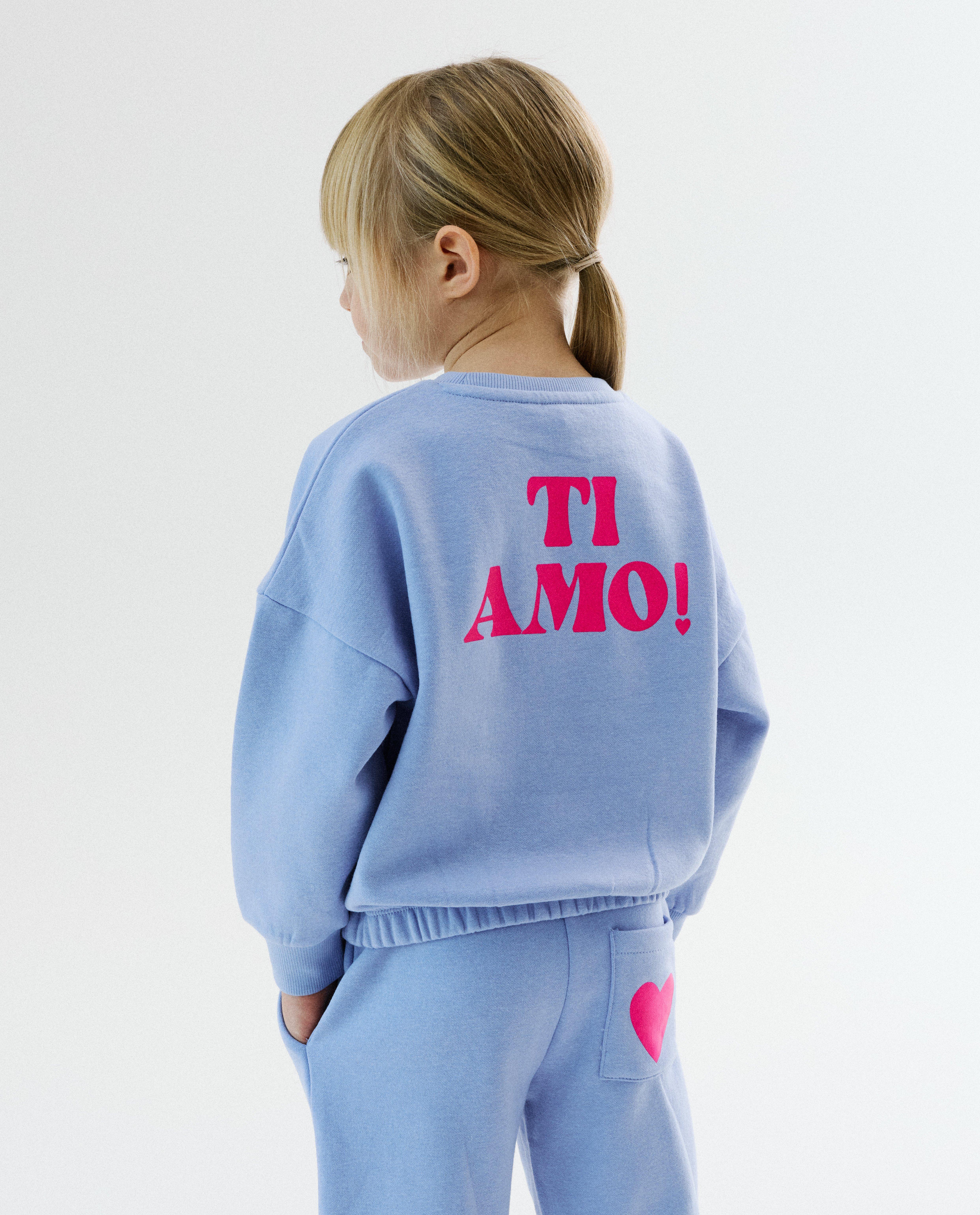 Sweater met backprint, loose fit - Product Detail - paars - afbeelding nummer 1