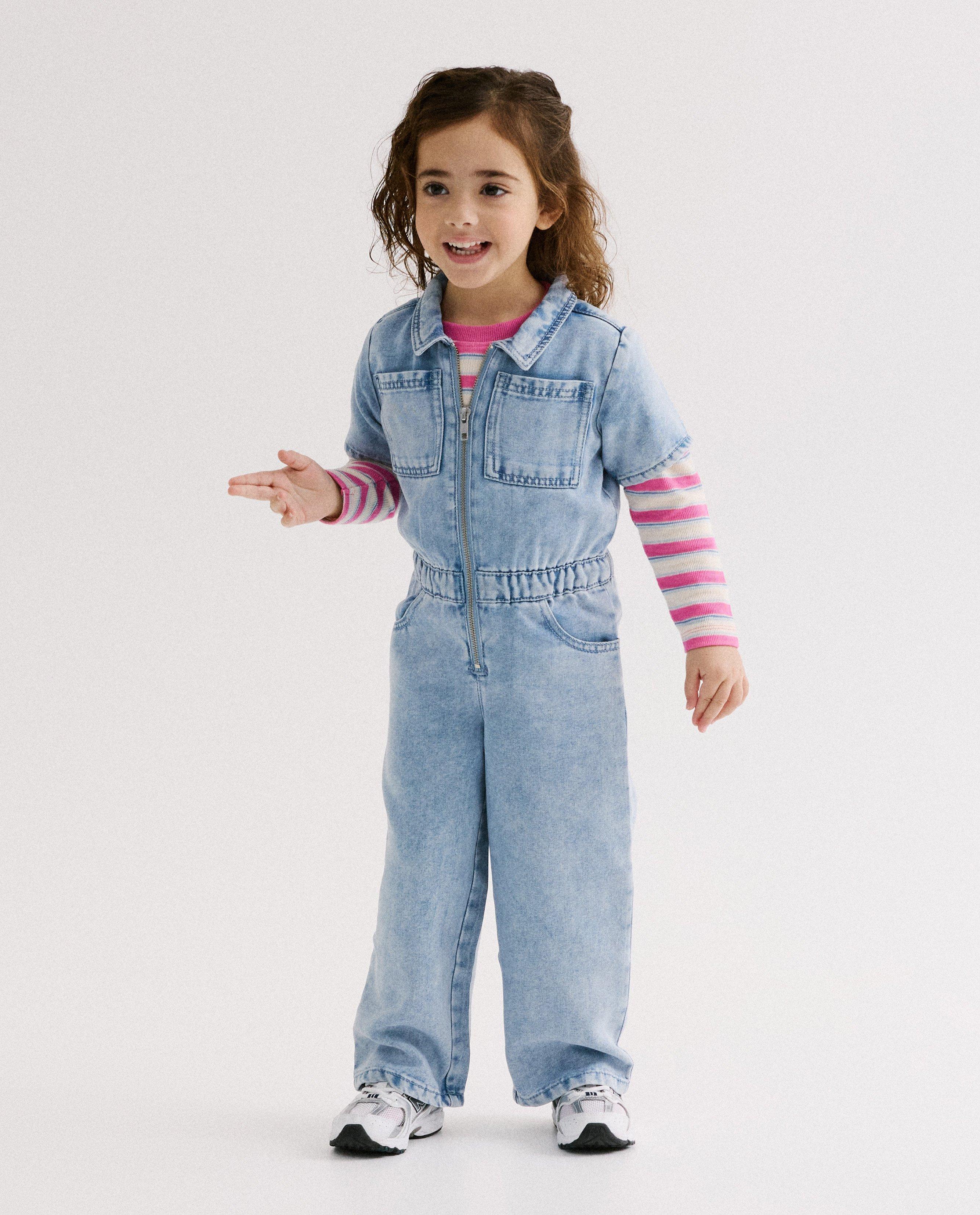 Jumpsuit van jeans, straight fit - Product Detail - blauw - afbeelding nummer 2