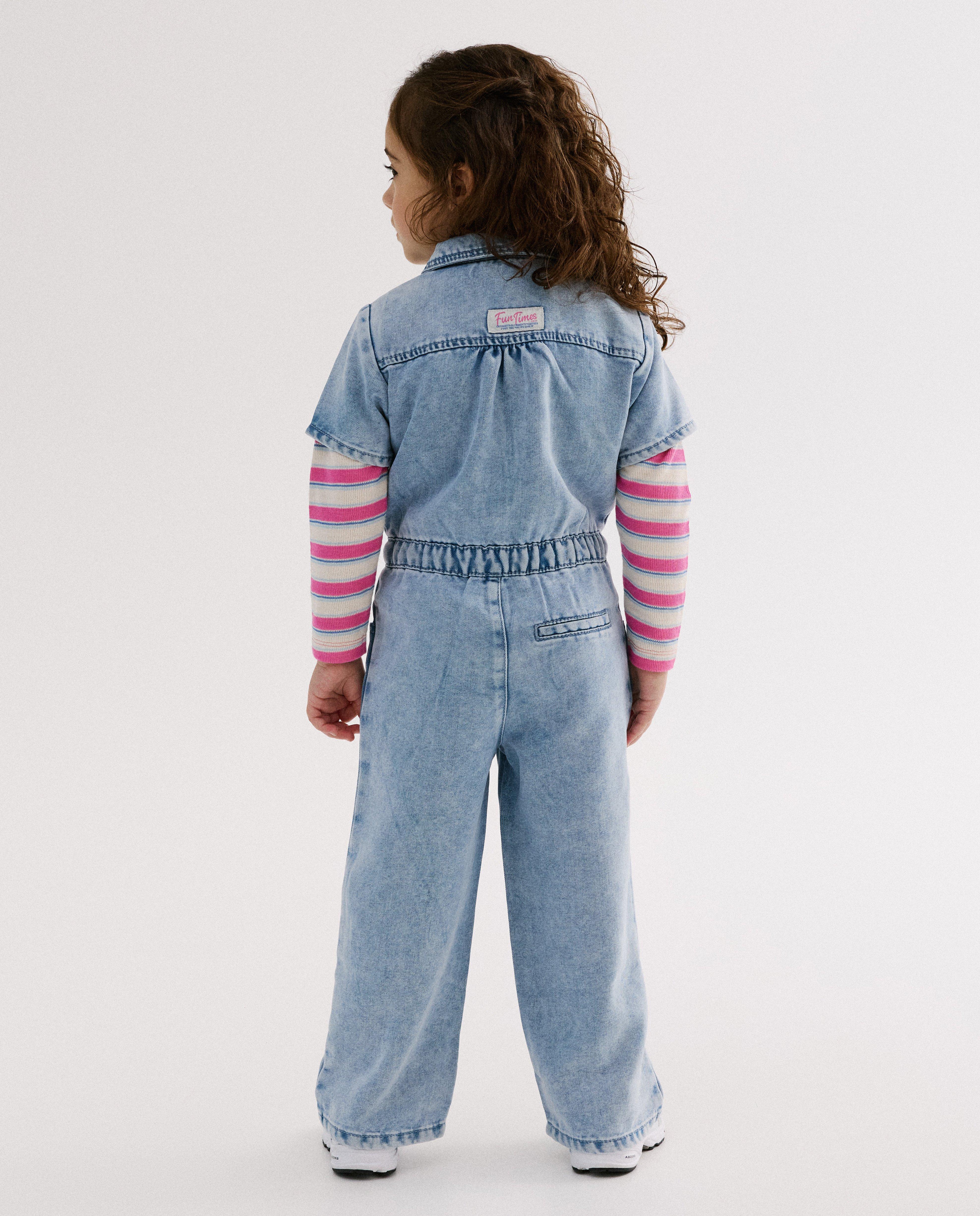 Jumpsuit van jeans, straight fit - Product Detail - blauw - afbeelding nummer 3