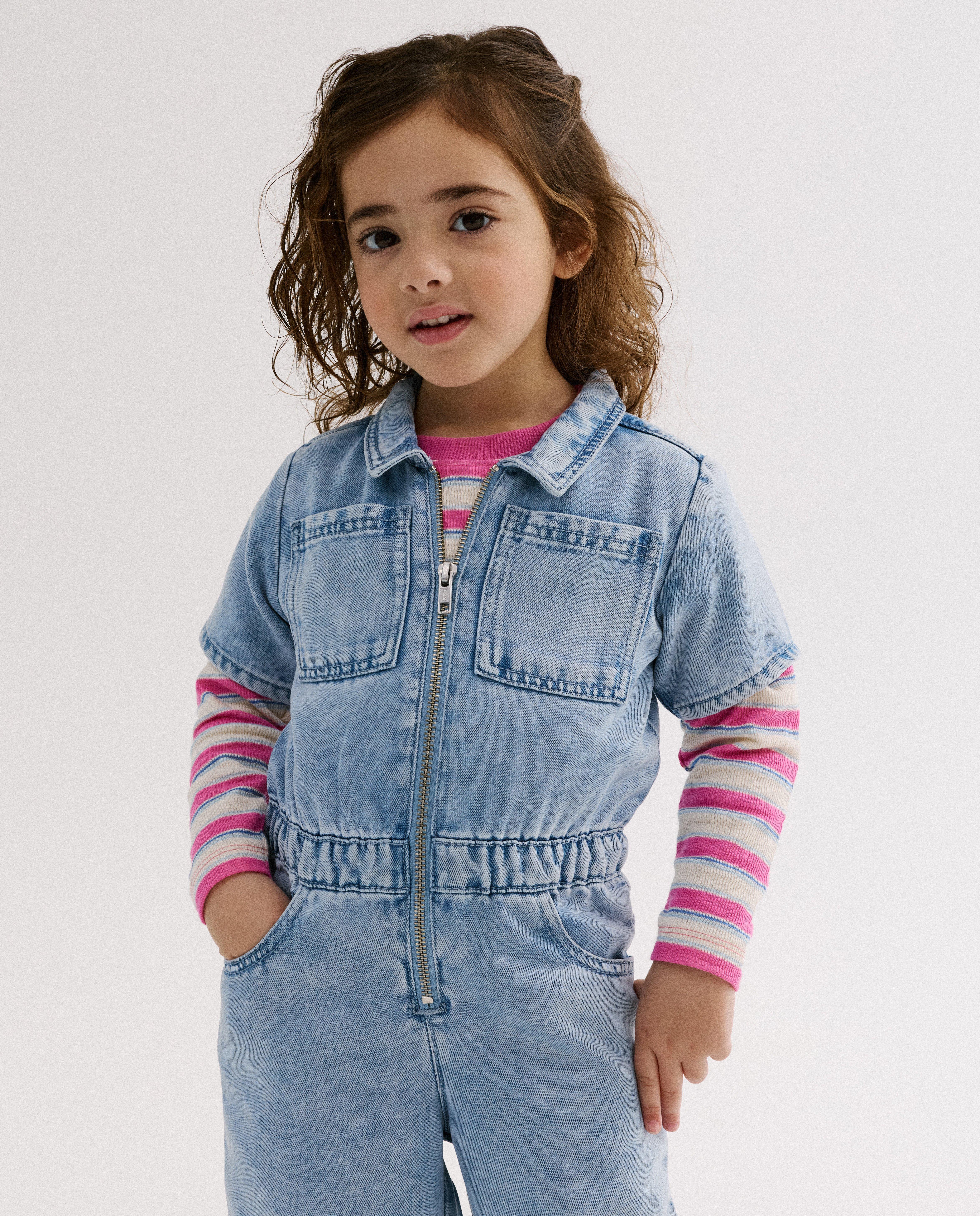 Jumpsuit van jeans, straight fit - Product Detail - blauw - afbeelding nummer 4