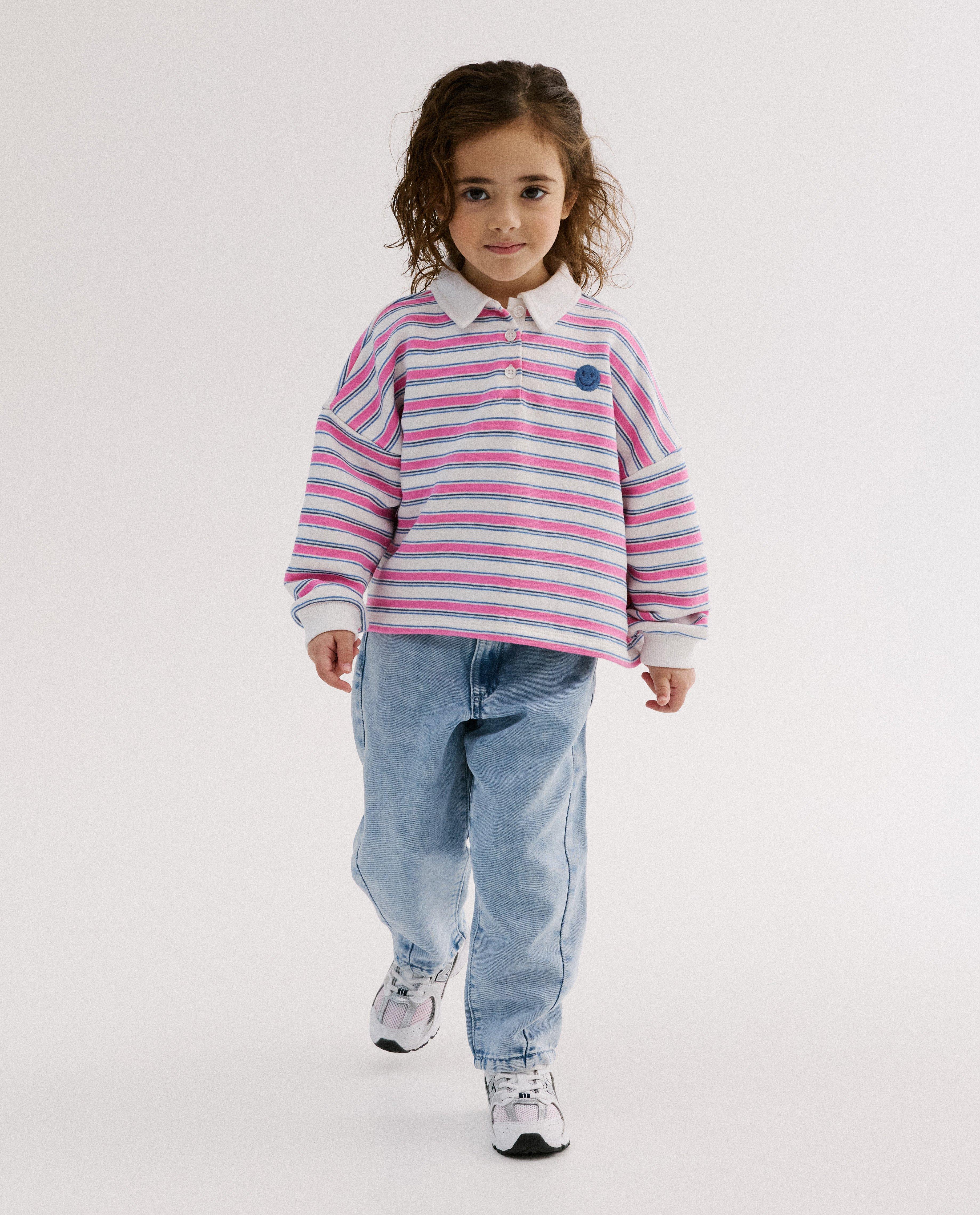 Sweater met geborduurde smiley - Product Detail - roze - afbeelding nummer 2