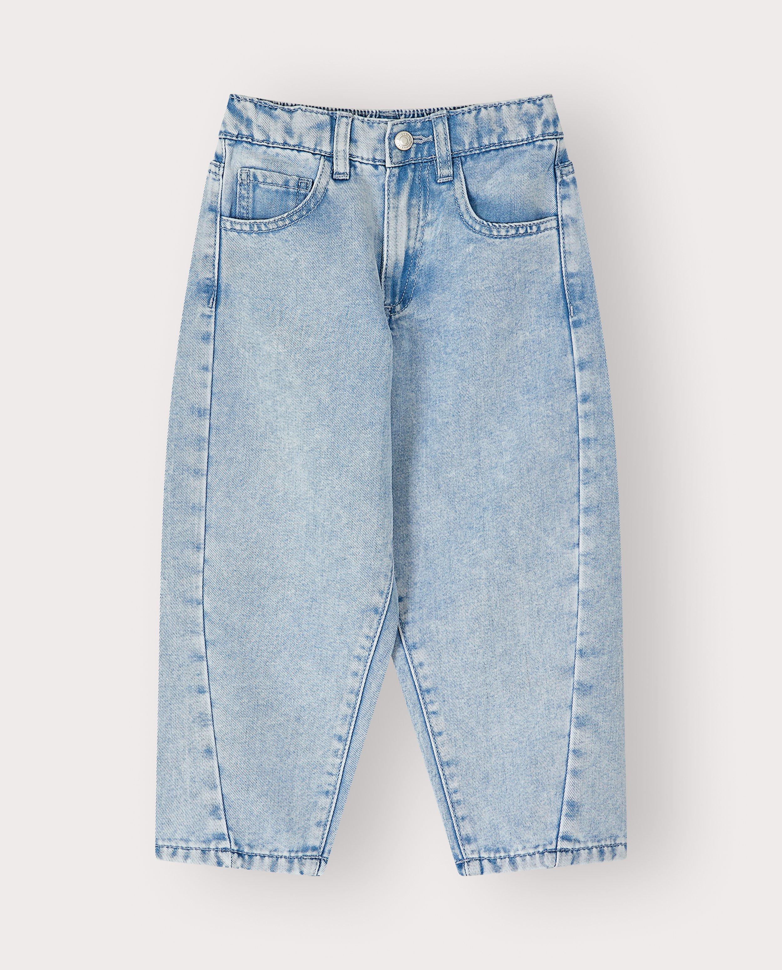 Jeans - Jeans met siernaden, balloon fit