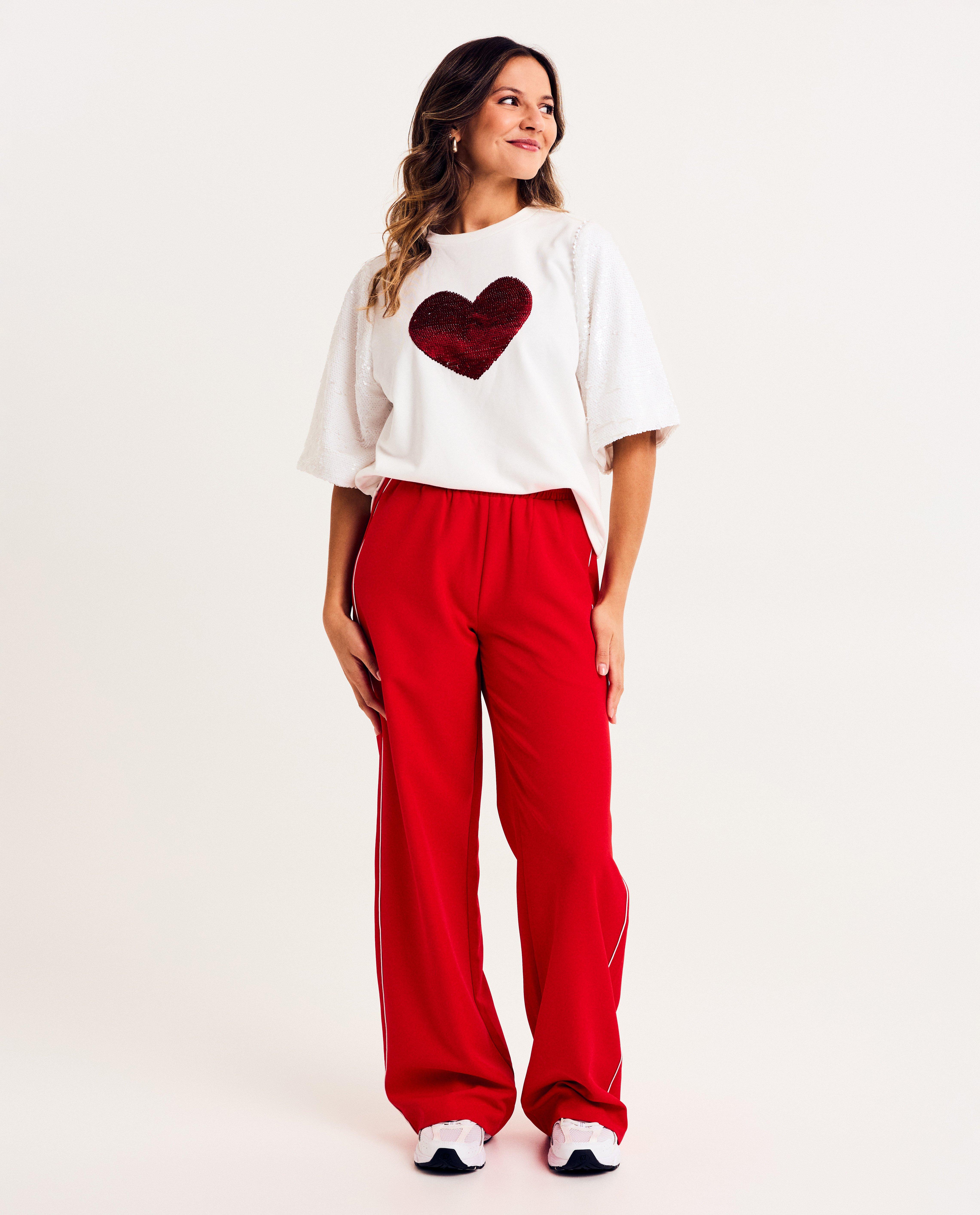 T-shirt met pailletten, XS-XXL - Product Detail - wit - afbeelding nummer 2