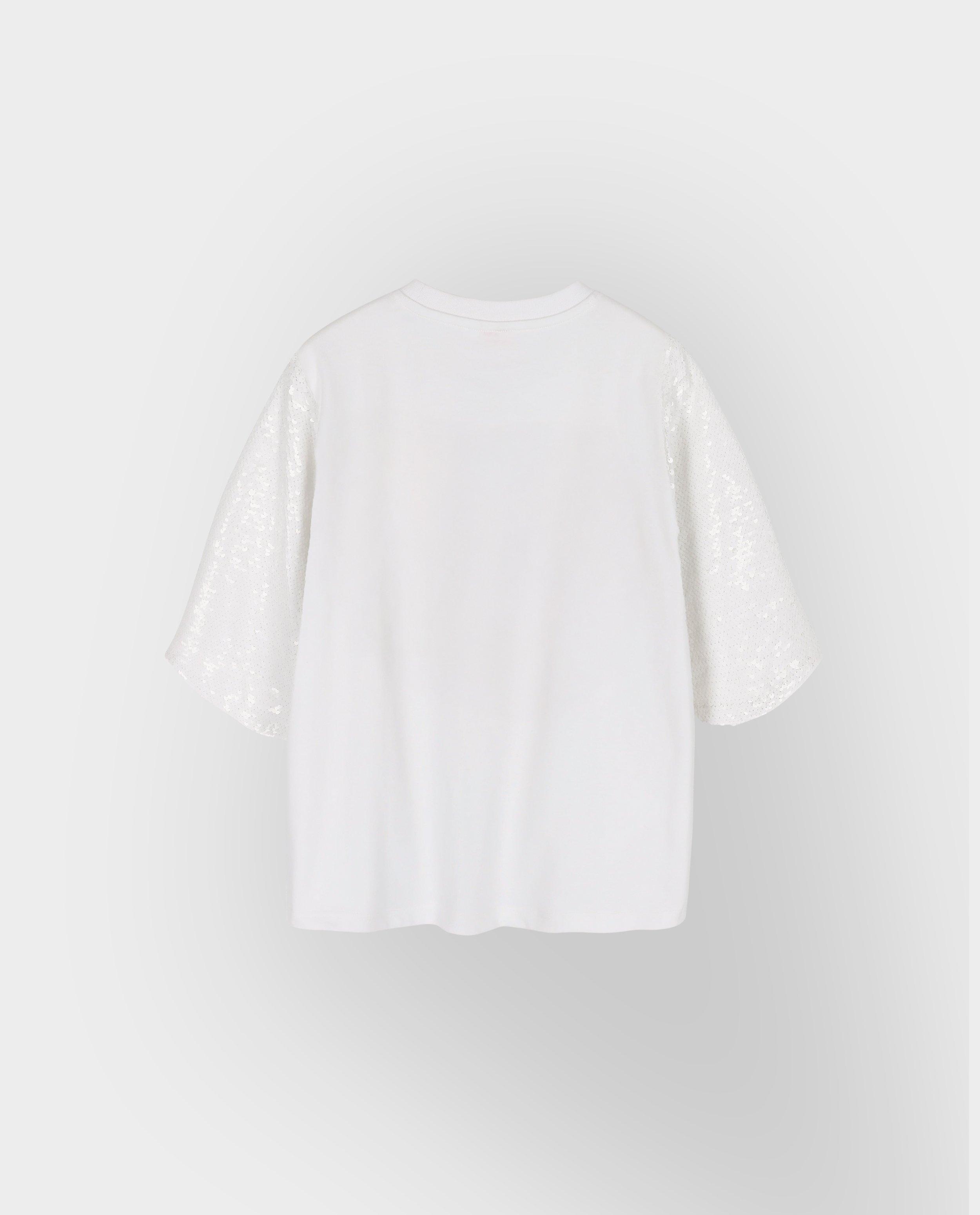 T-shirt met pailletten, XS-XXL - Product Detail - wit - afbeelding nummer 7
