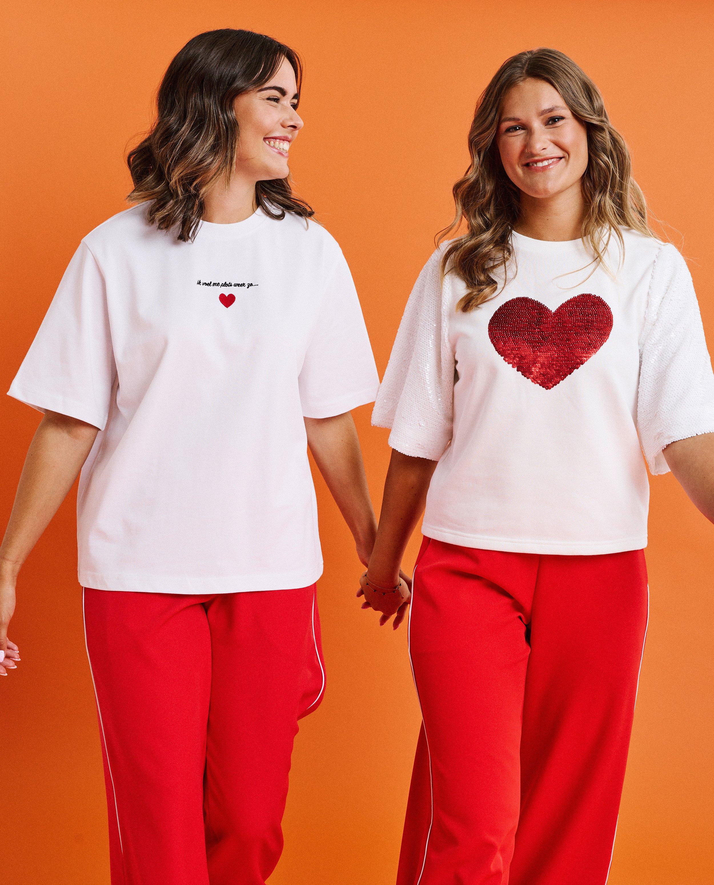 T-shirt met pailletten, XS-XXL - Product Detail - wit - afbeelding nummer 4