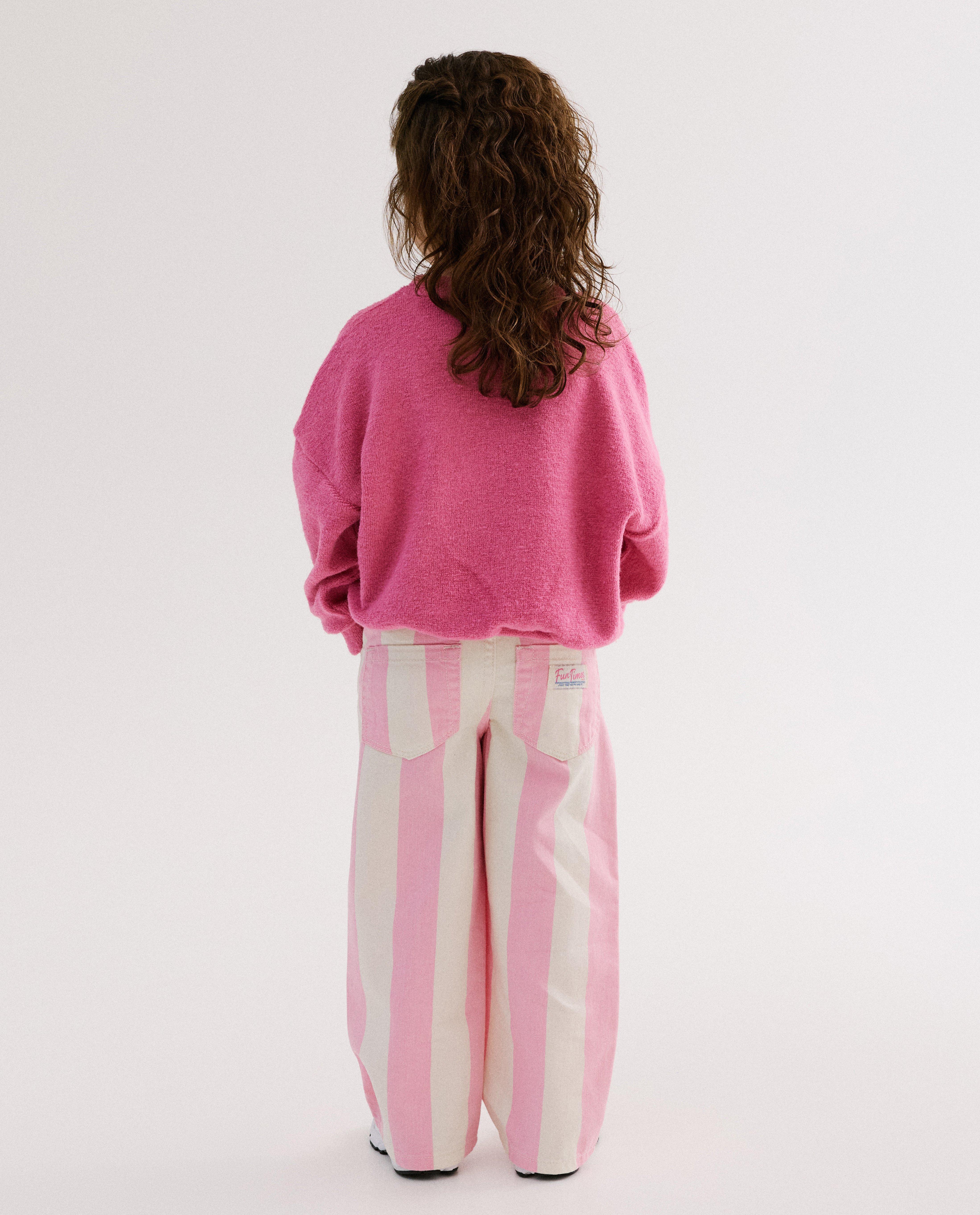 Truien - Sweater met geborduurde smileys, loose fit