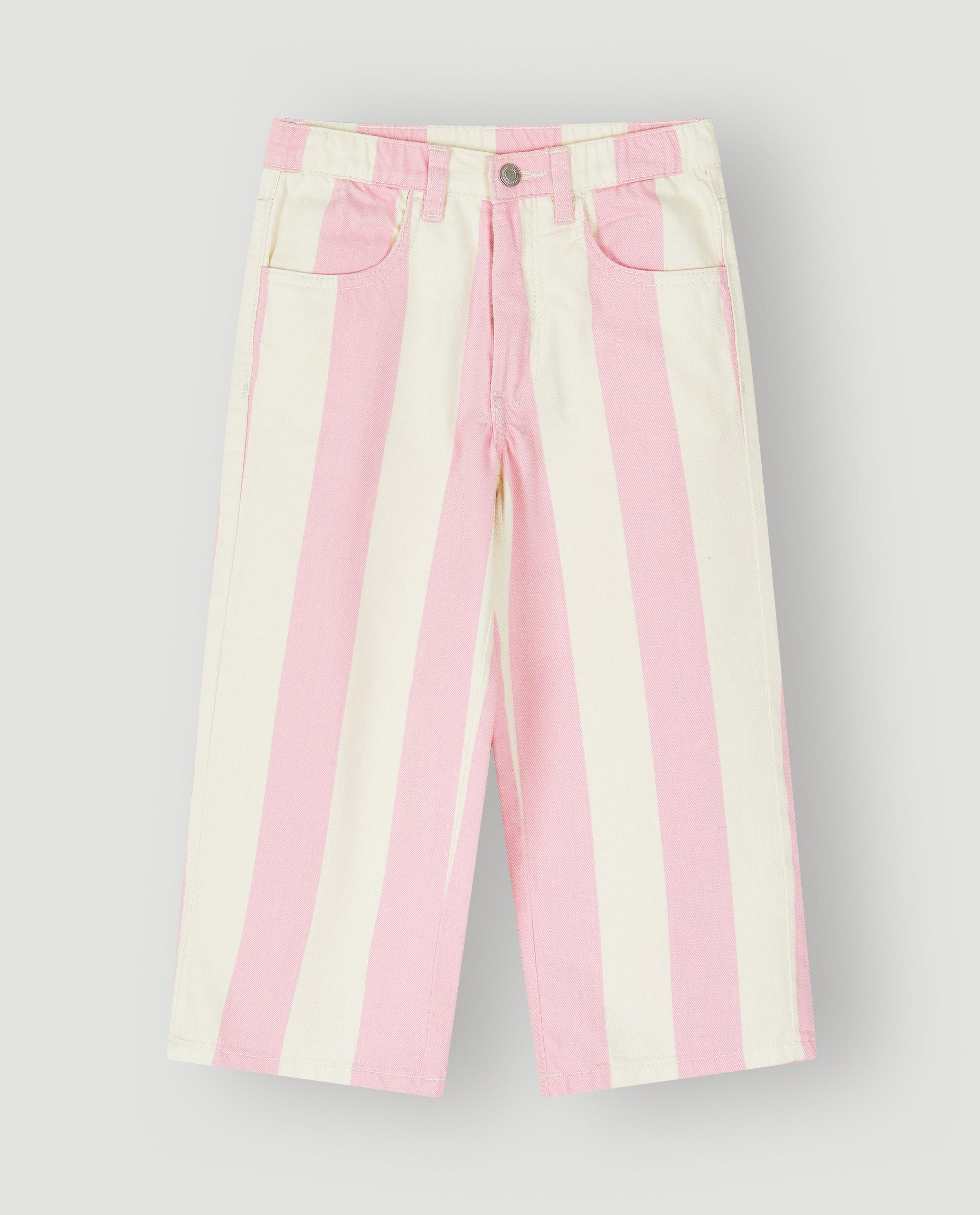 Jeans ray&eacute;, straight fit - D&eacute;tails du produit - rose clair - image num&eacute;ro 4