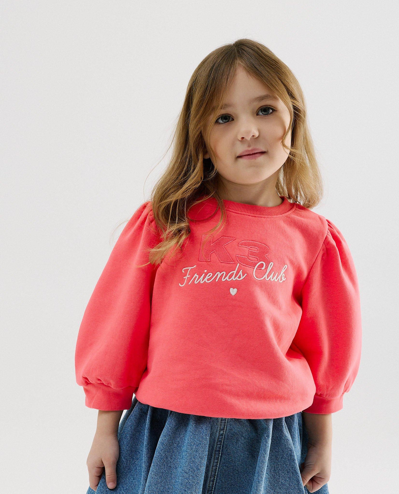 Sweater met geborduurd opschrift, loose fit - Product Detail - lichtrood - afbeelding nummer 1