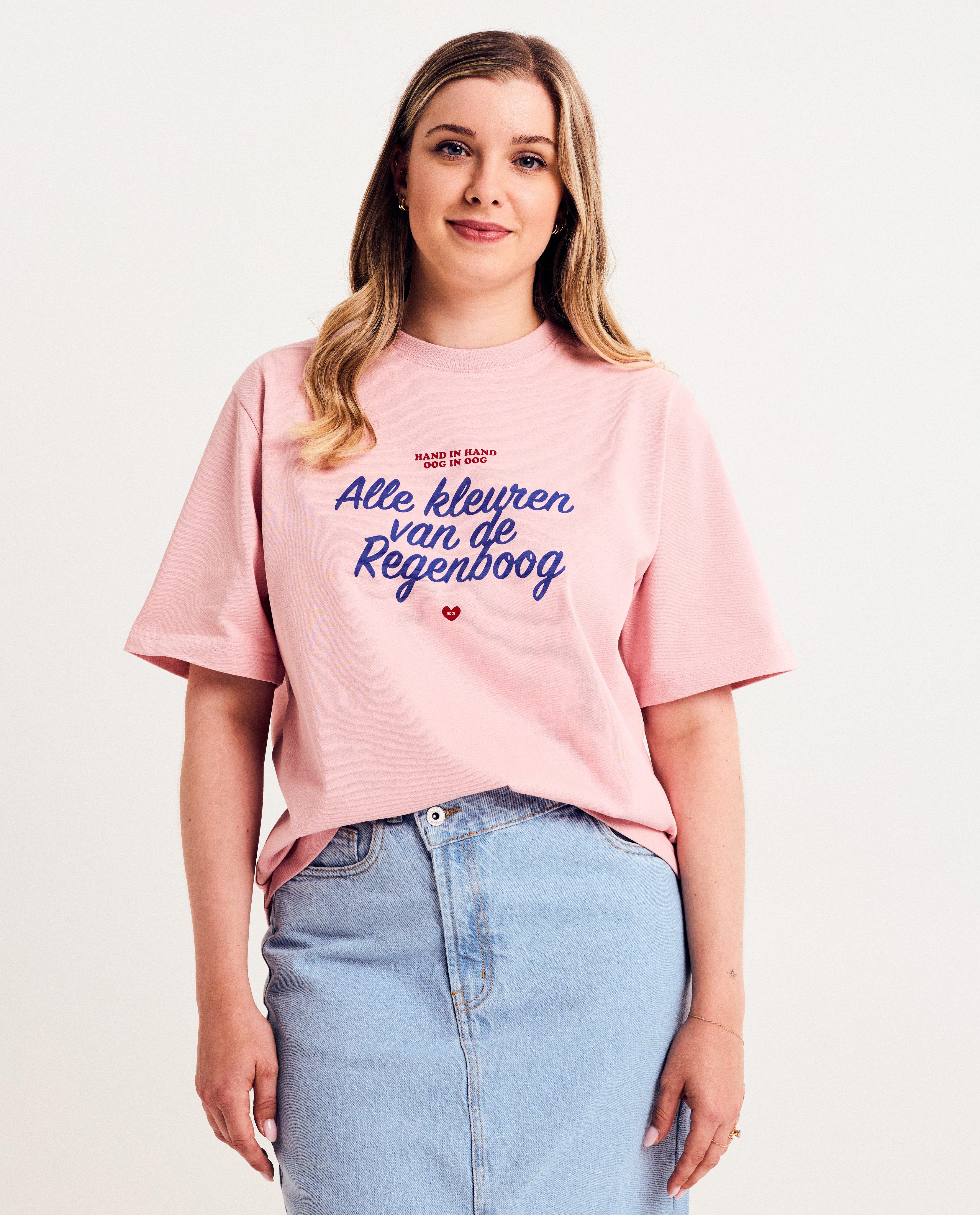 T-shirt met opschrift, XS-XL