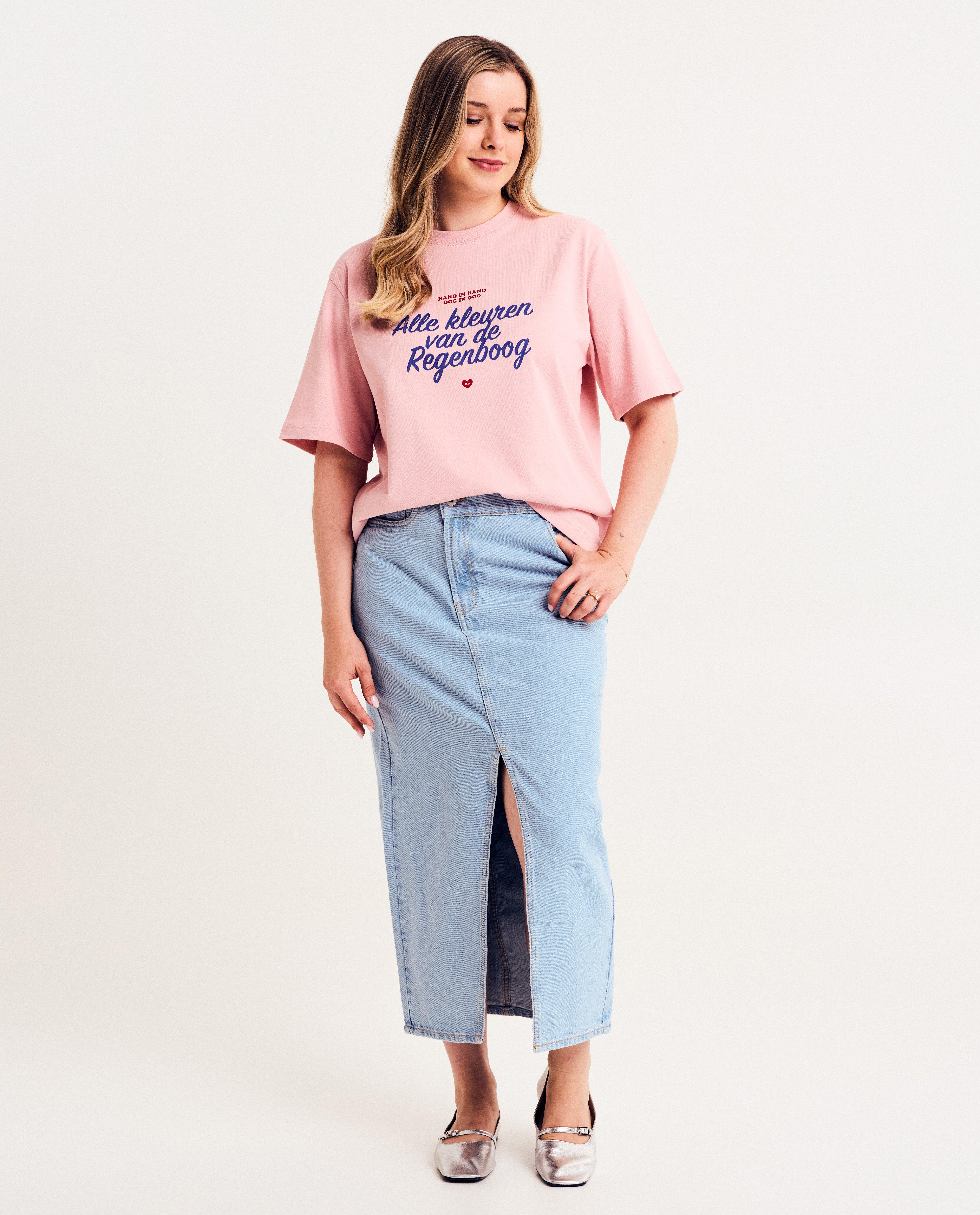T-shirts - T-shirt met opschrift, XS-XXL