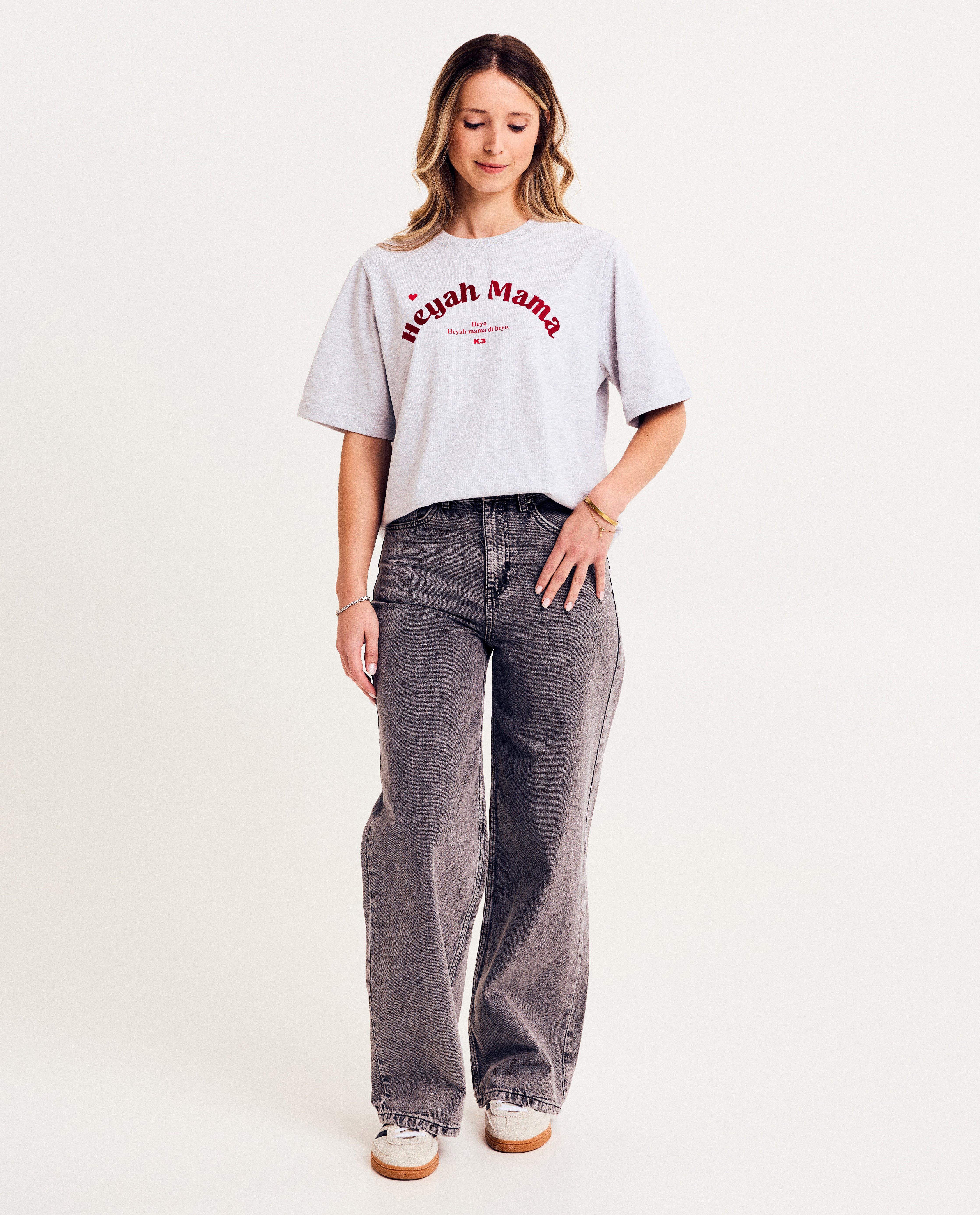 T-shirts - T-shirt met geborduurd opschrift, XS-XL