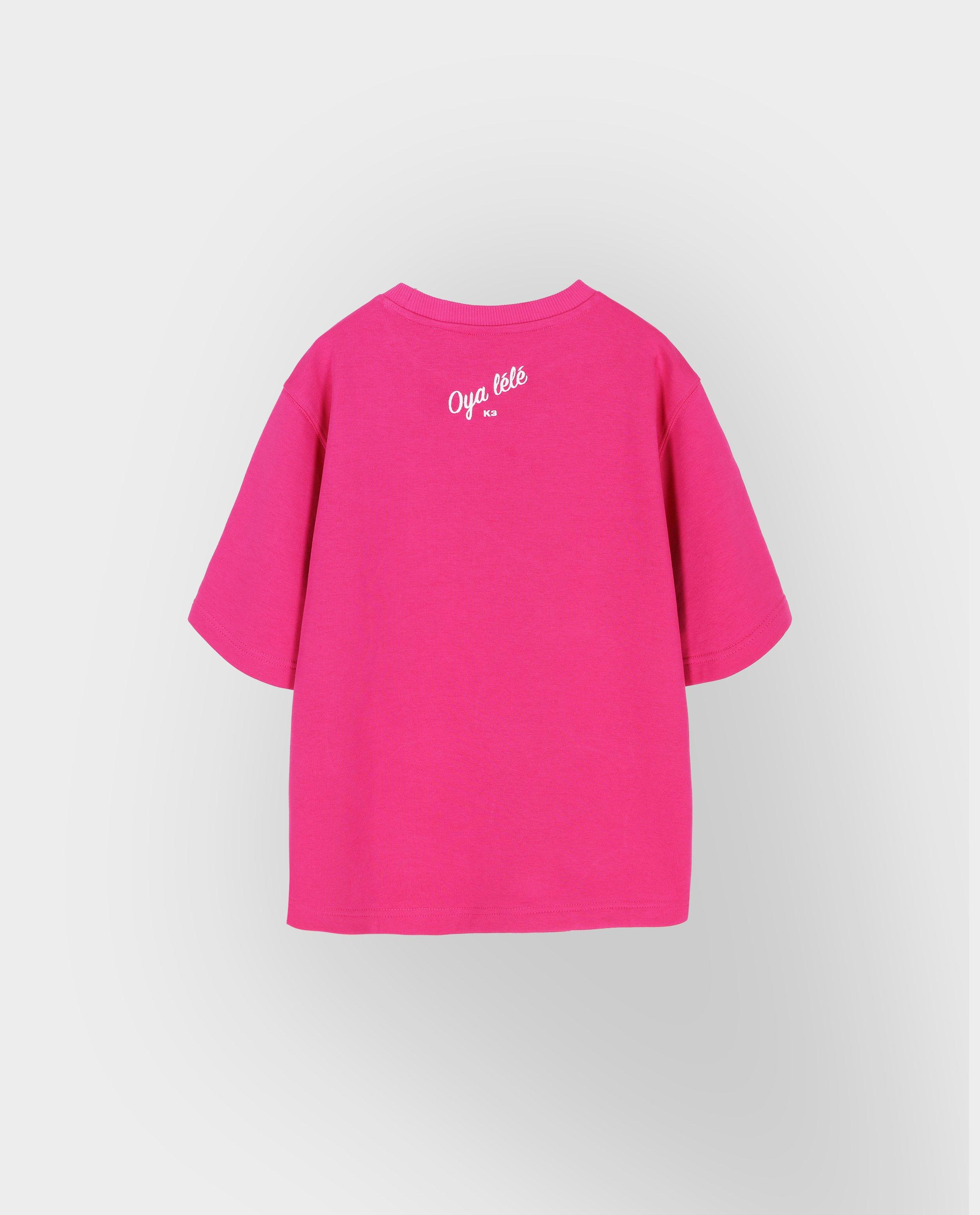 T-shirt imprim&eacute;, XS-XXL - D&eacute;tails du produit - rose vif - image num&eacute;ro 5