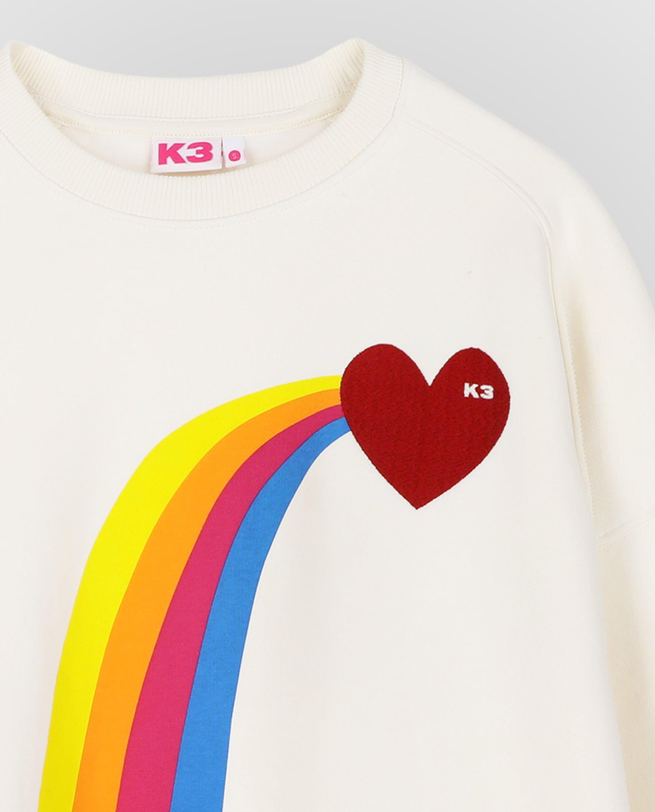 Sweaters - Sweater met regenboogprint, XS-XL