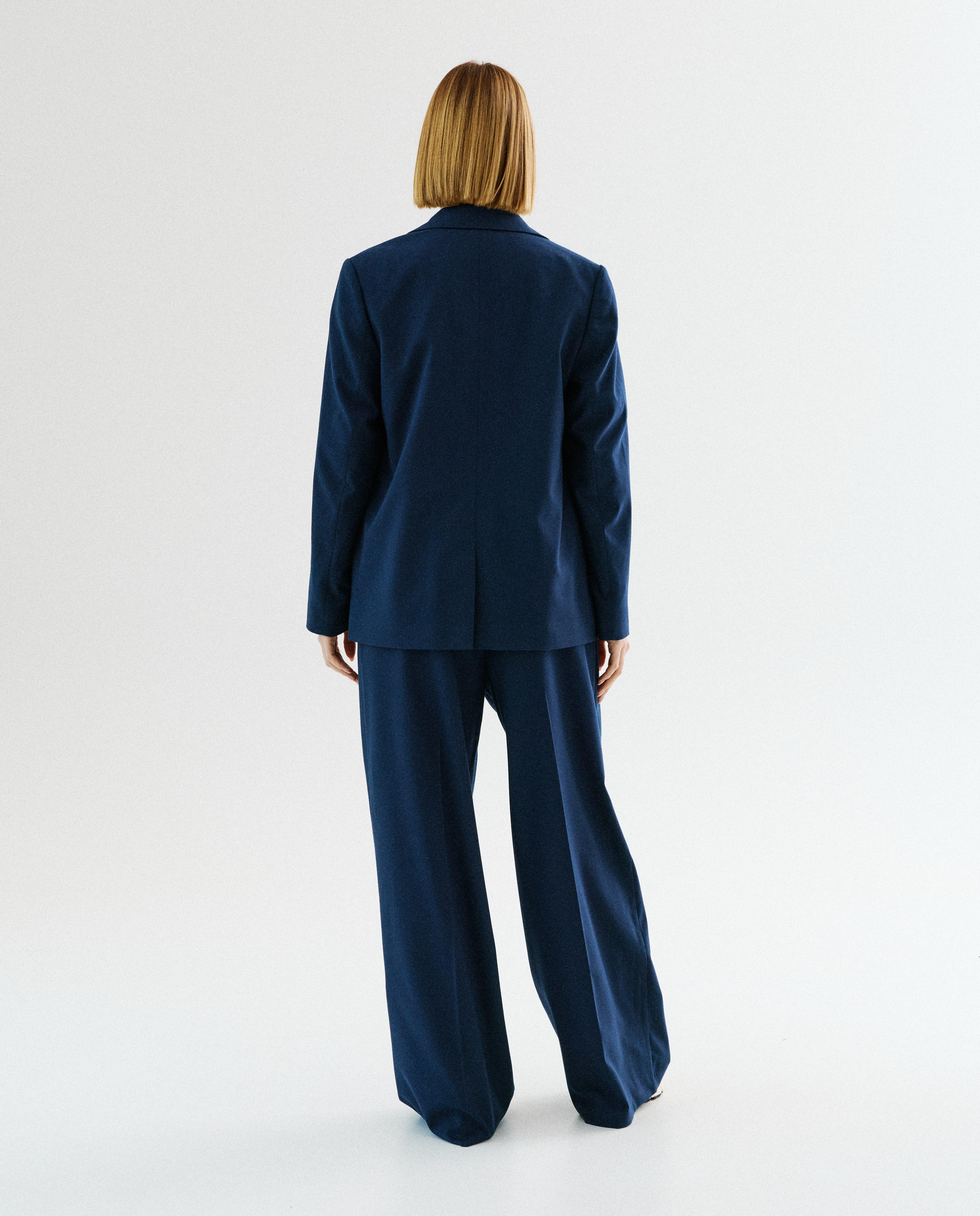 Donkerblauwe blazer, loose fit - Product Detail - donkerblauw - afbeelding nummer 3