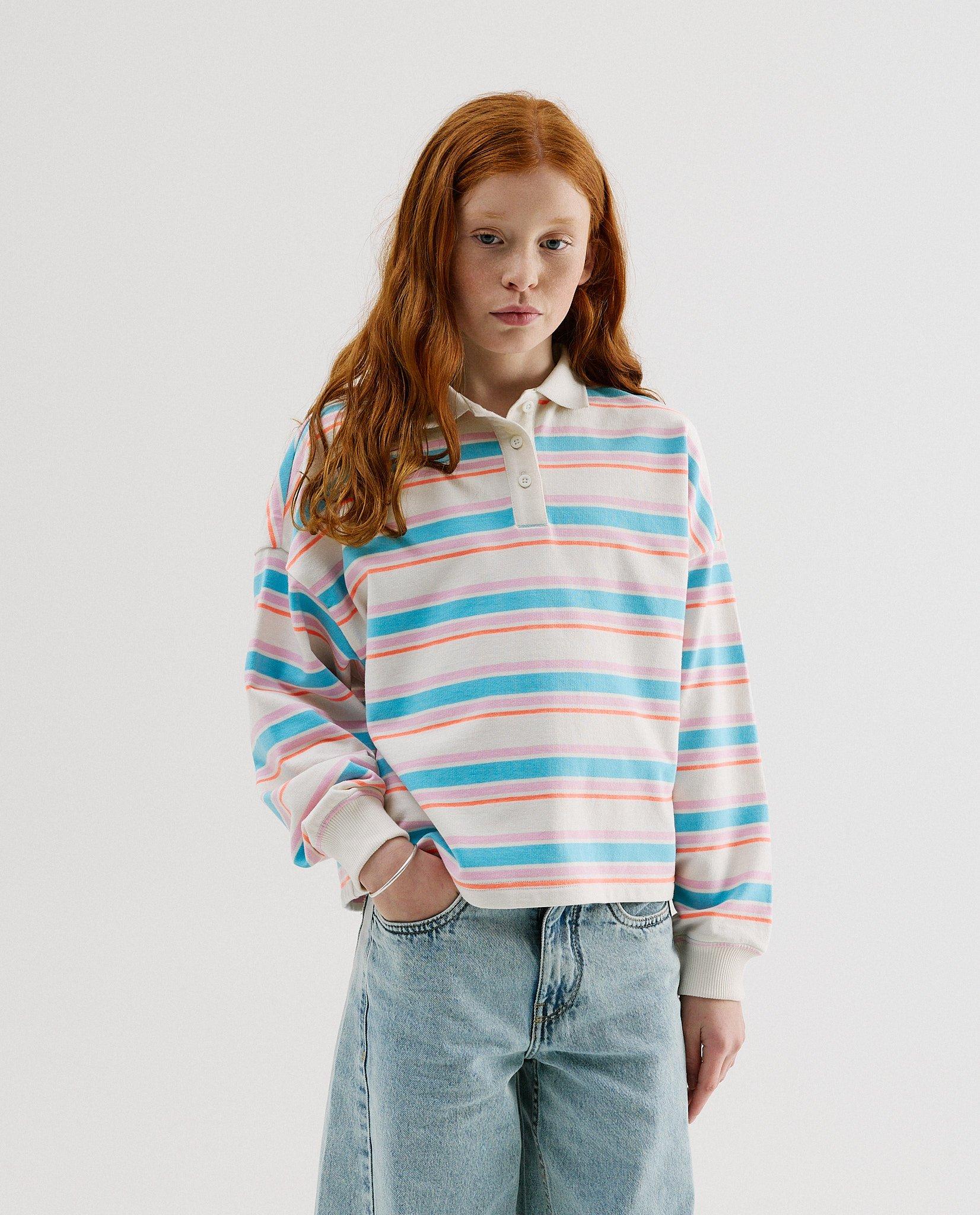 Rugbypolo met strepen - Product Detail - wit - afbeelding nummer 1