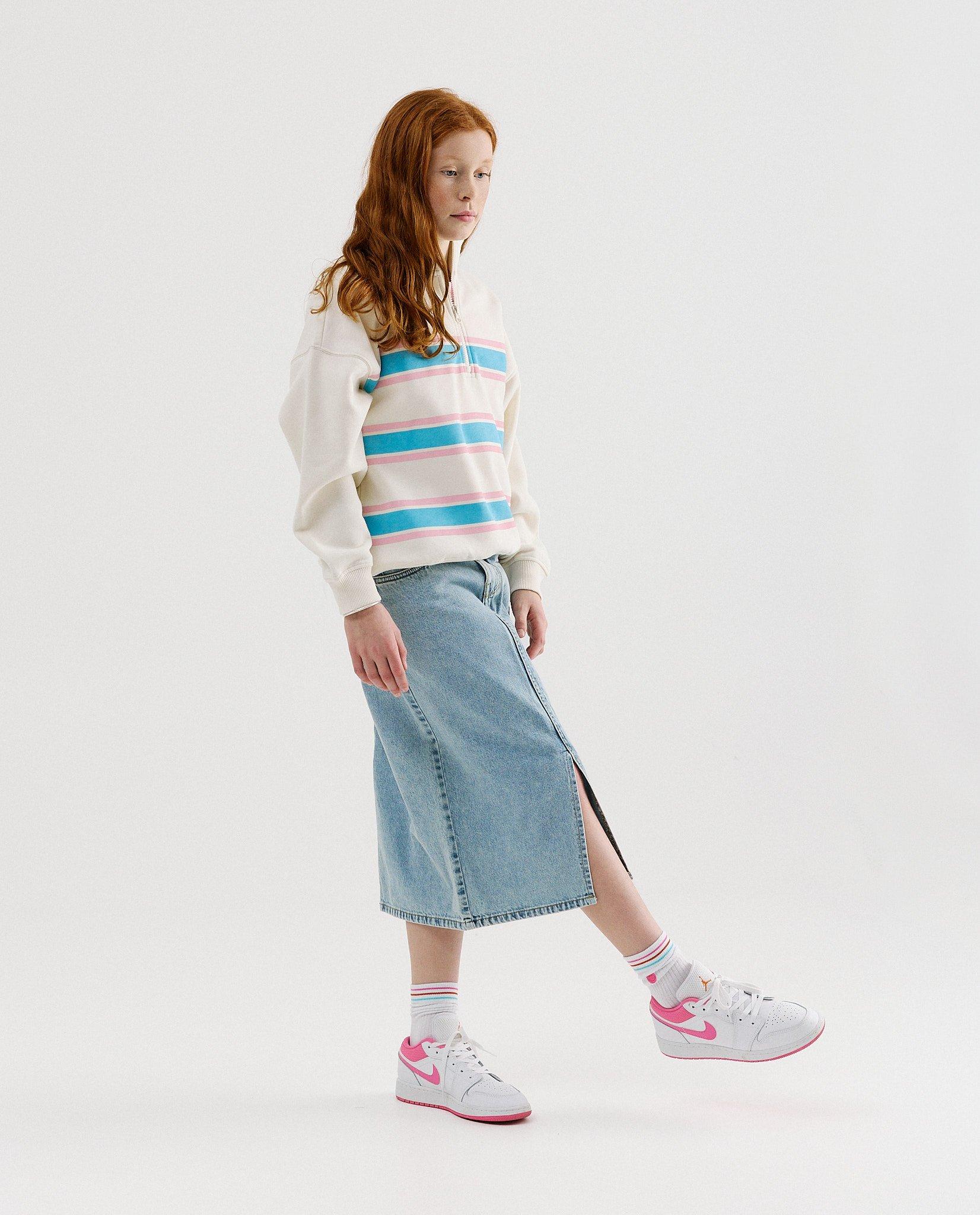 Jupe en jean bleue - D&eacute;tails du produit - bleu clair - image num&eacute;ro 1