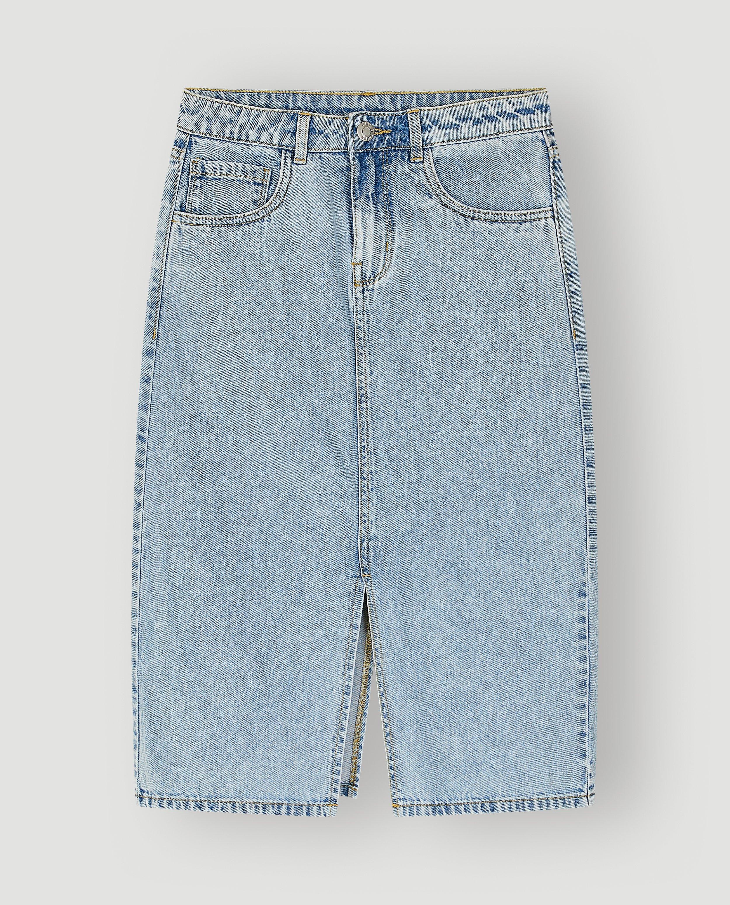 Jupe en jean bleue - D&eacute;tails du produit - bleu clair - image num&eacute;ro 4