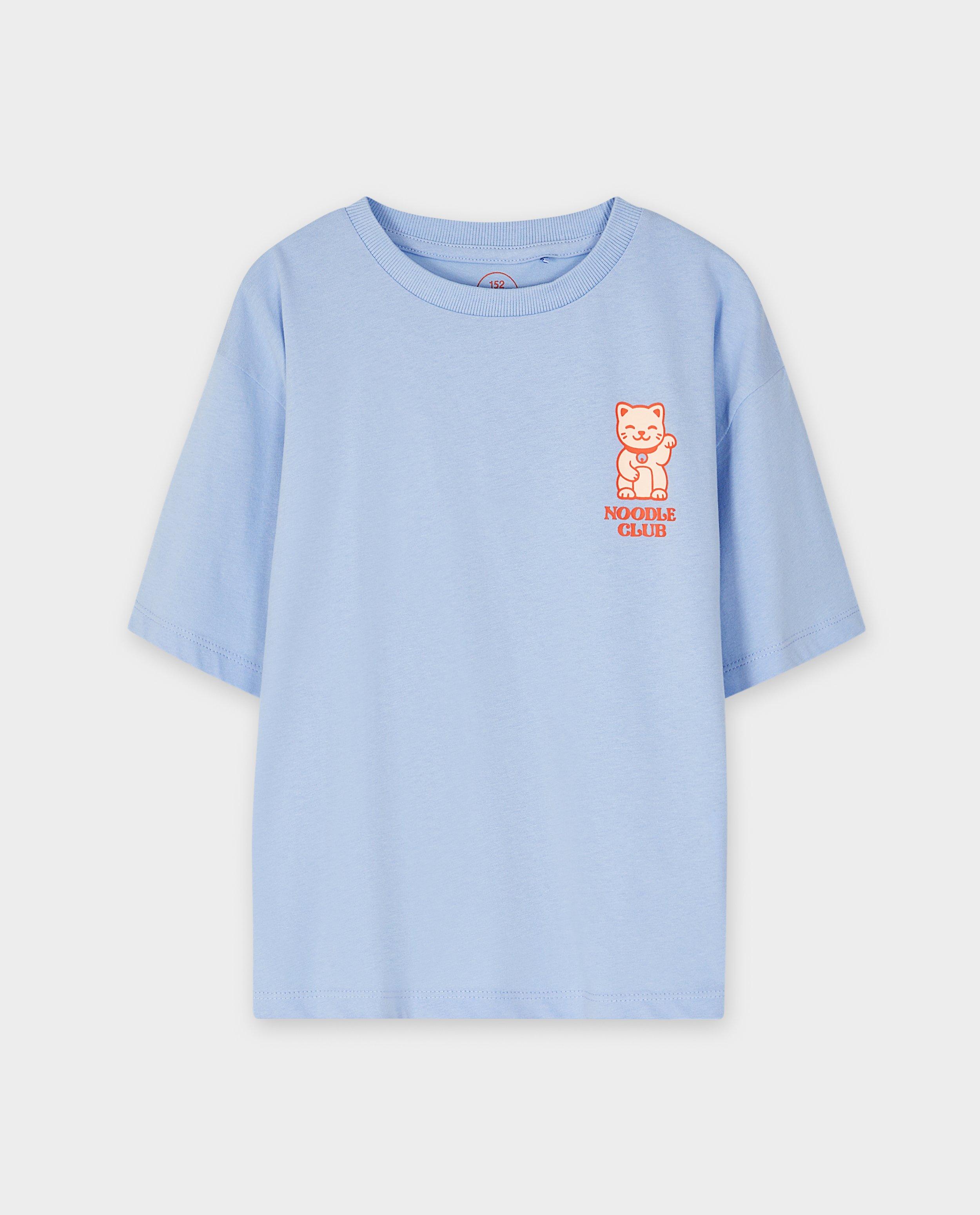 T-shirt met backprint, loose fit - Product Detail - lichtblauw - afbeelding nummer 5