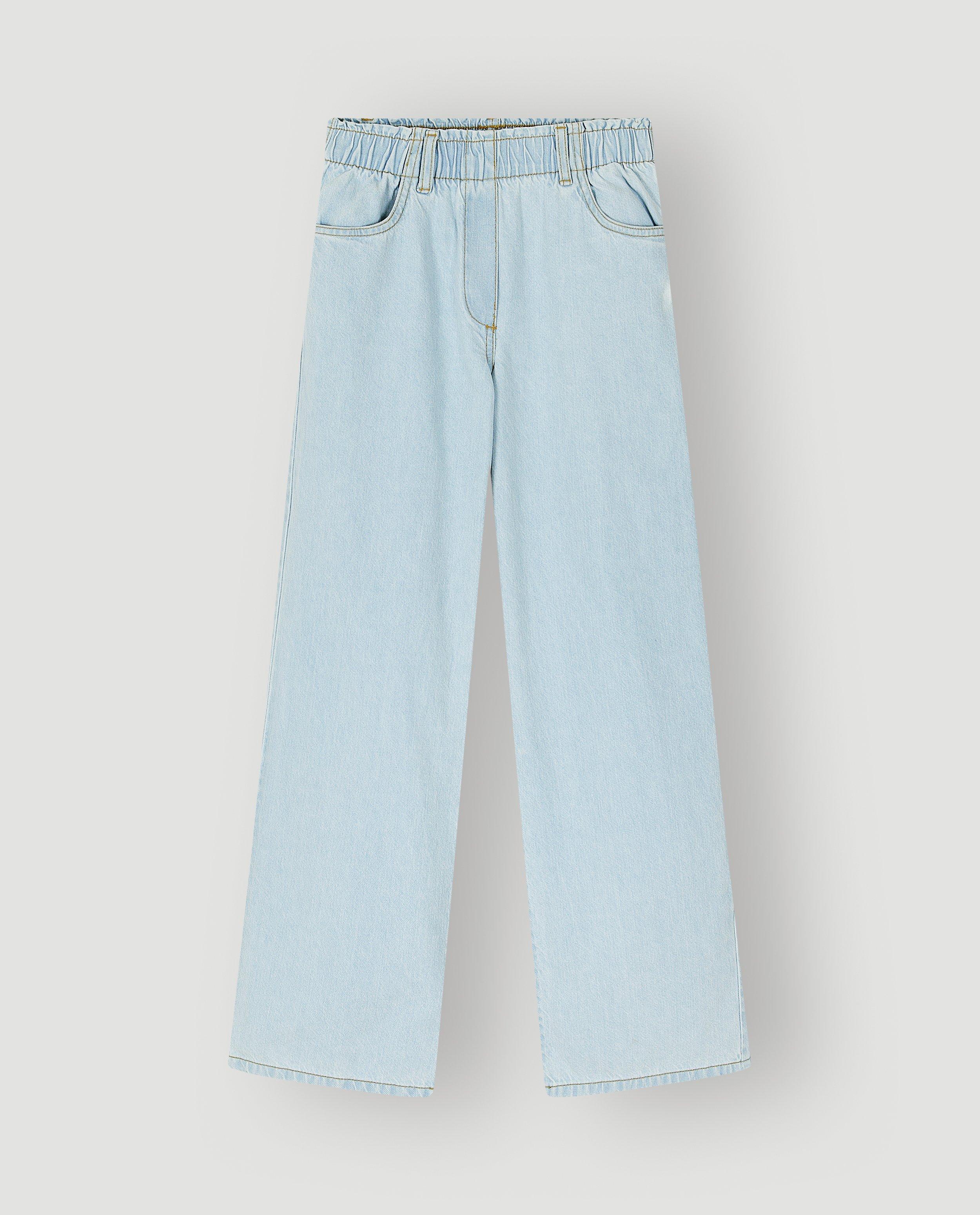 Jeans bleu, straight fit - D&eacute;tails du produit - bleu clair - image num&eacute;ro 4