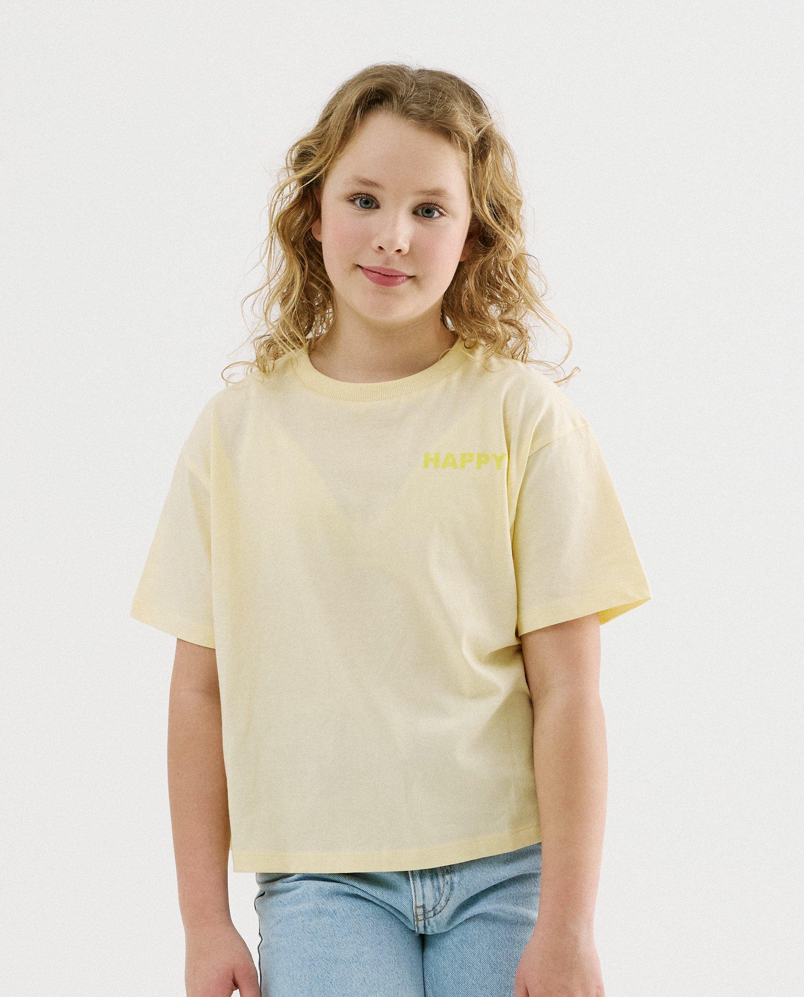 T-shirt avec inscription - D&eacute;tails du produit - jaune claire - image num&eacute;ro 1