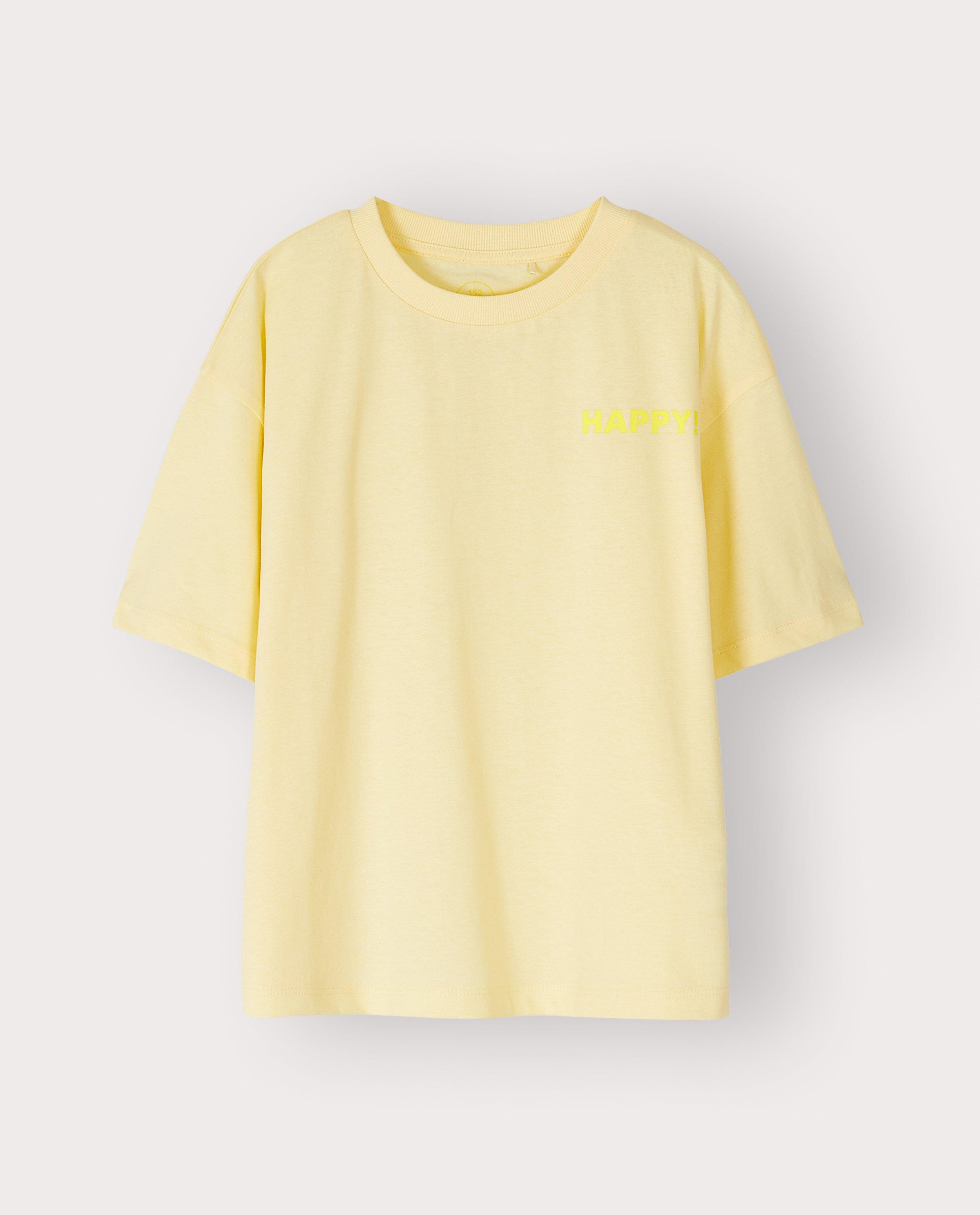 T-shirt avec inscription - D&eacute;tails du produit - jaune claire - image num&eacute;ro 4