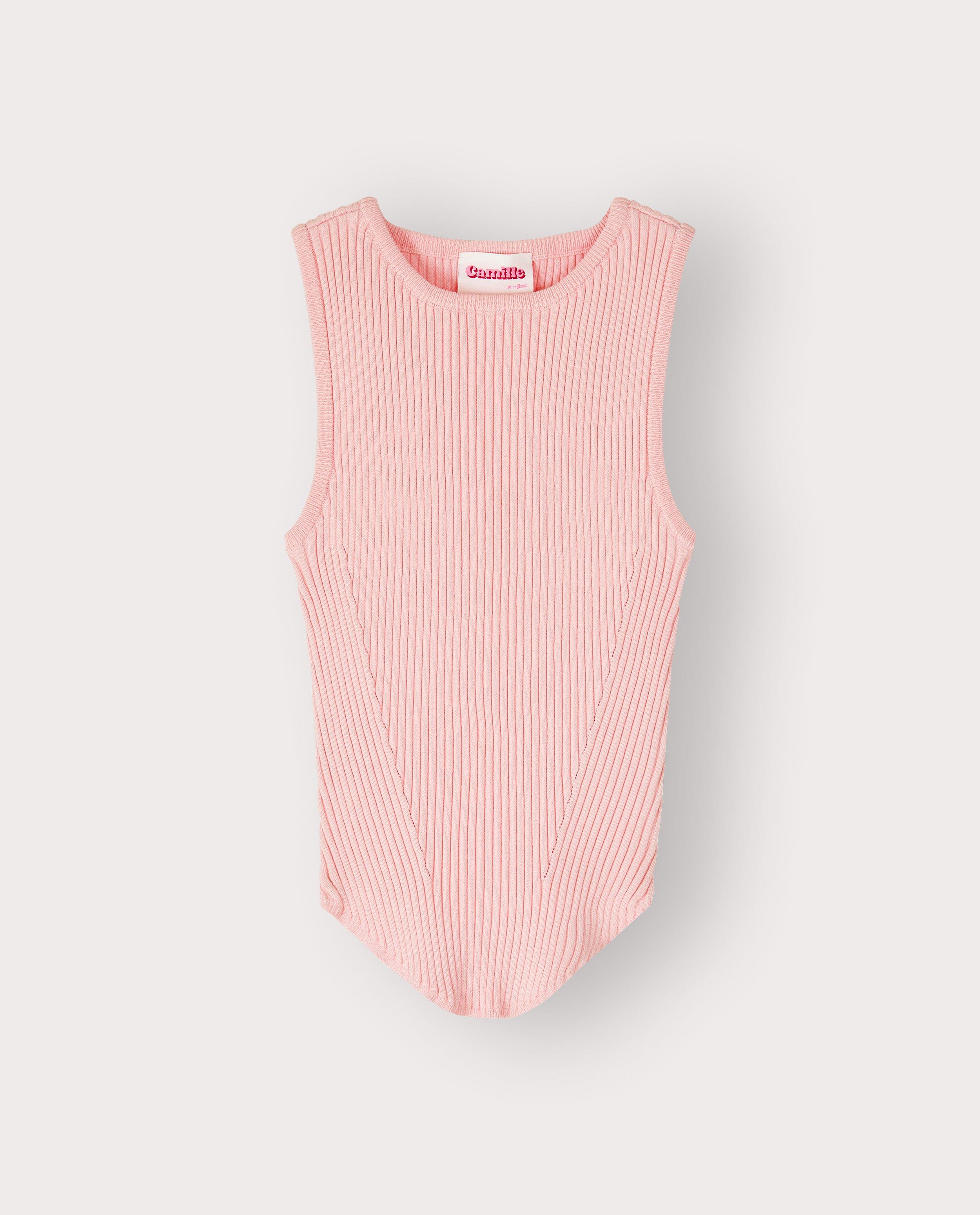 Top &agrave; fines c&ocirc;tes, 116-164 - D&eacute;tails du produit - rose clair - image num&eacute;ro 5