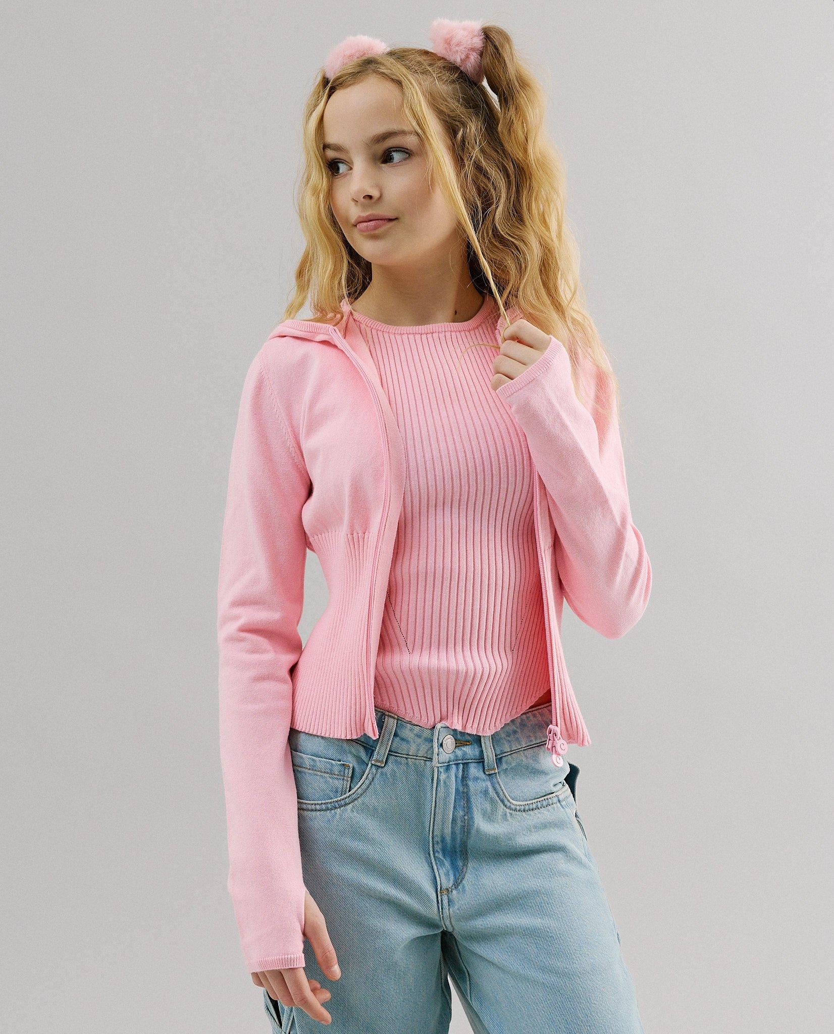 Gilet met geborduurd opschrift, 116-164